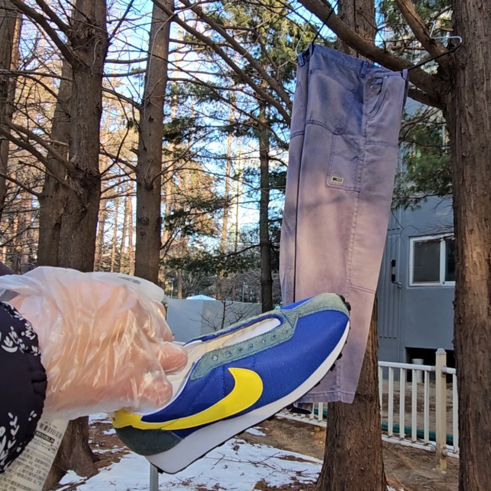 Nike LD-1000 SP Game Royal and Opti Yellow 착용 스타일 - 2