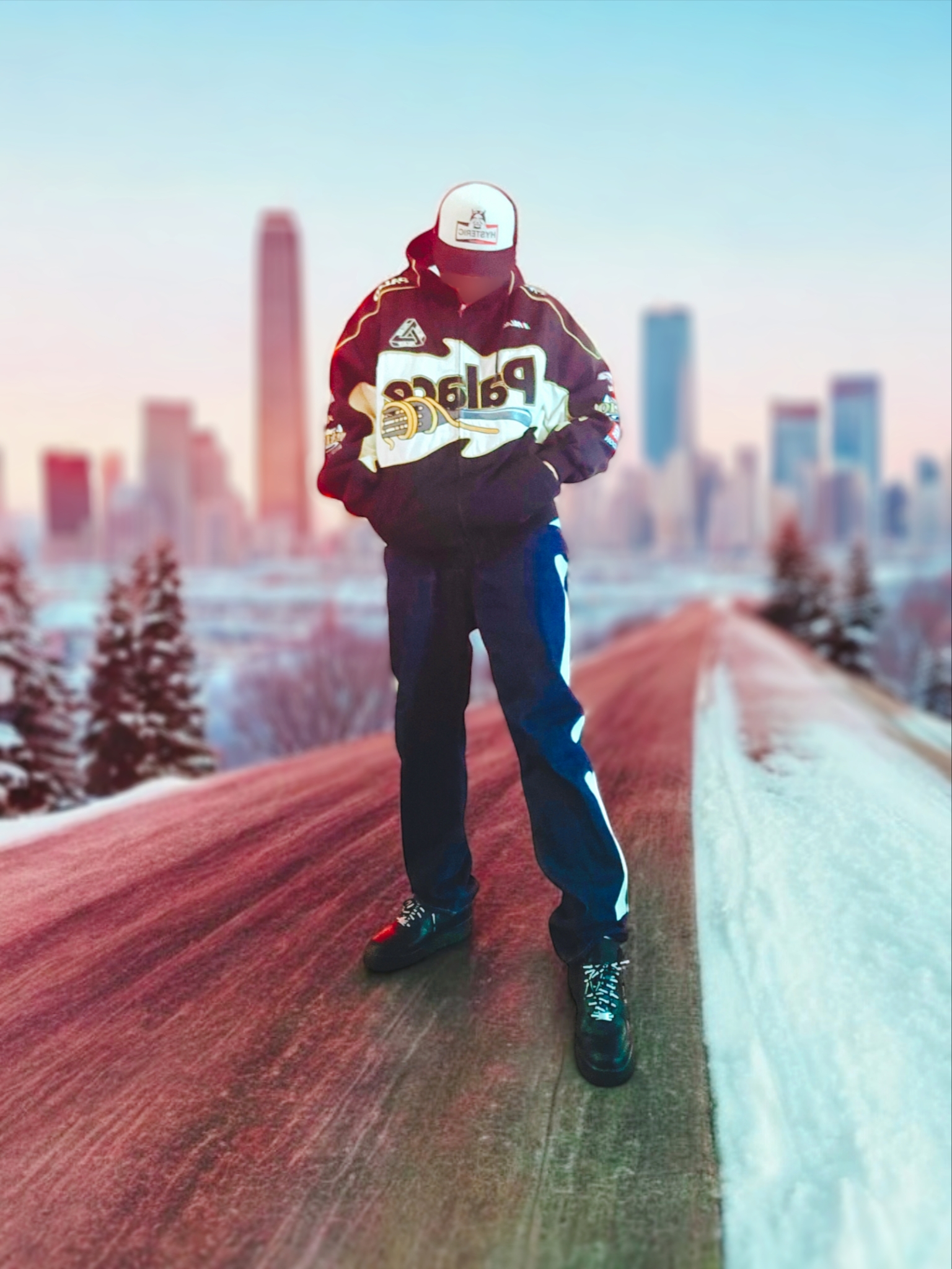 Palace Pasta Jacket Black - 24FW, Kapital 12.5 oz. Denim Mexican Tuxedo 5P Okagilly Pants Indigo 착용 스타일
