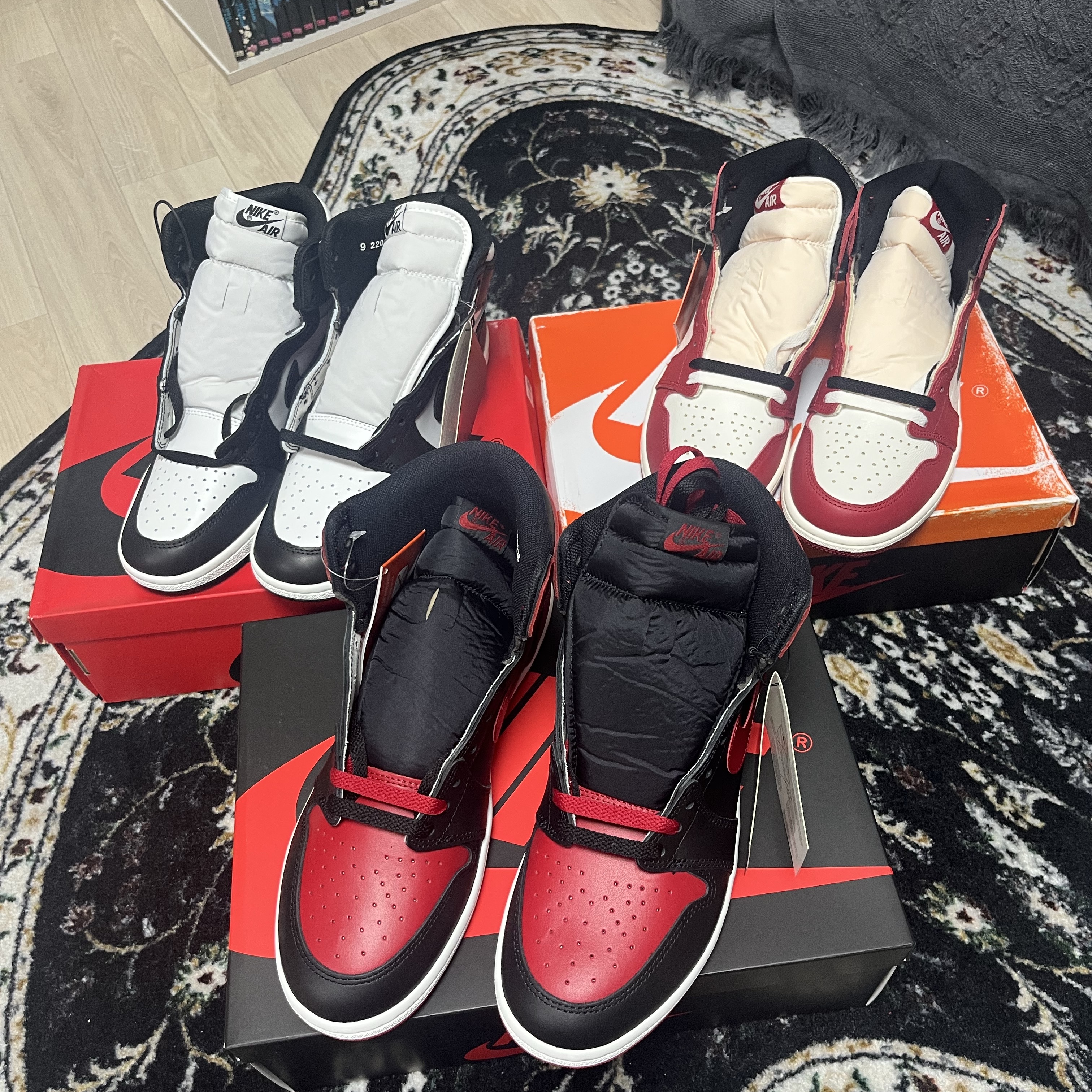 Jordan 1 High 85 Bred, Jordan 1 Retro High OG Chicago 2022 착용 스타일