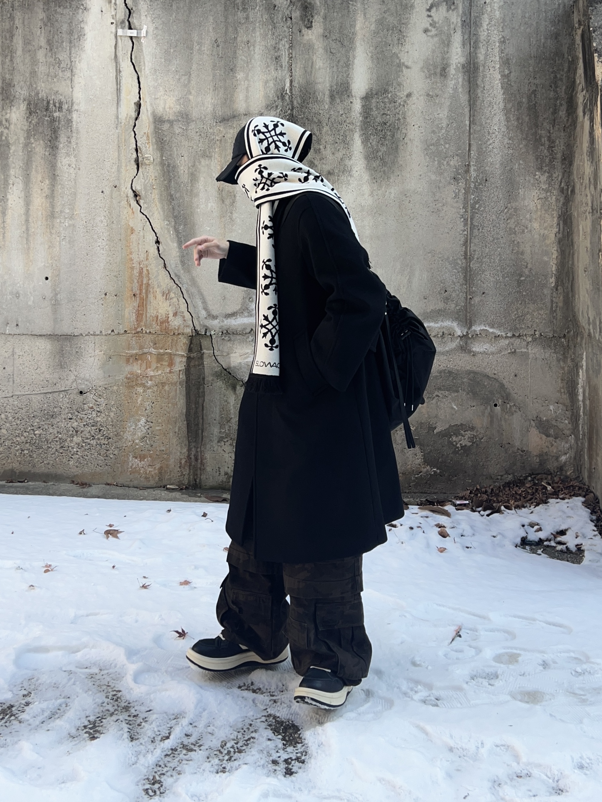 Converse x Drkshdw Turbowpn Black Cream 착용 스타일