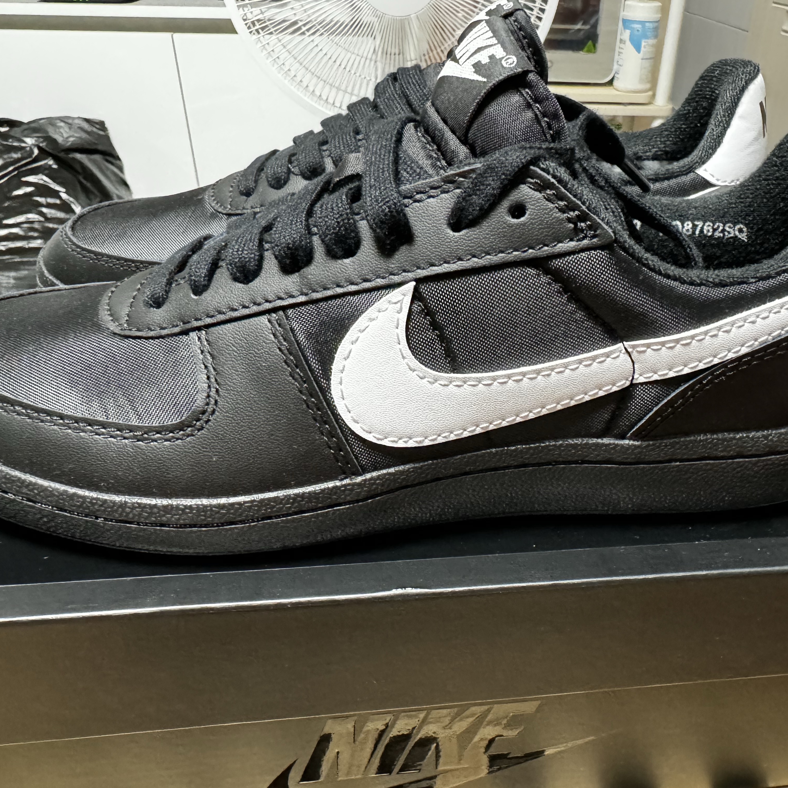 Nike Field General 82 Black White 착용 스타일 - 1