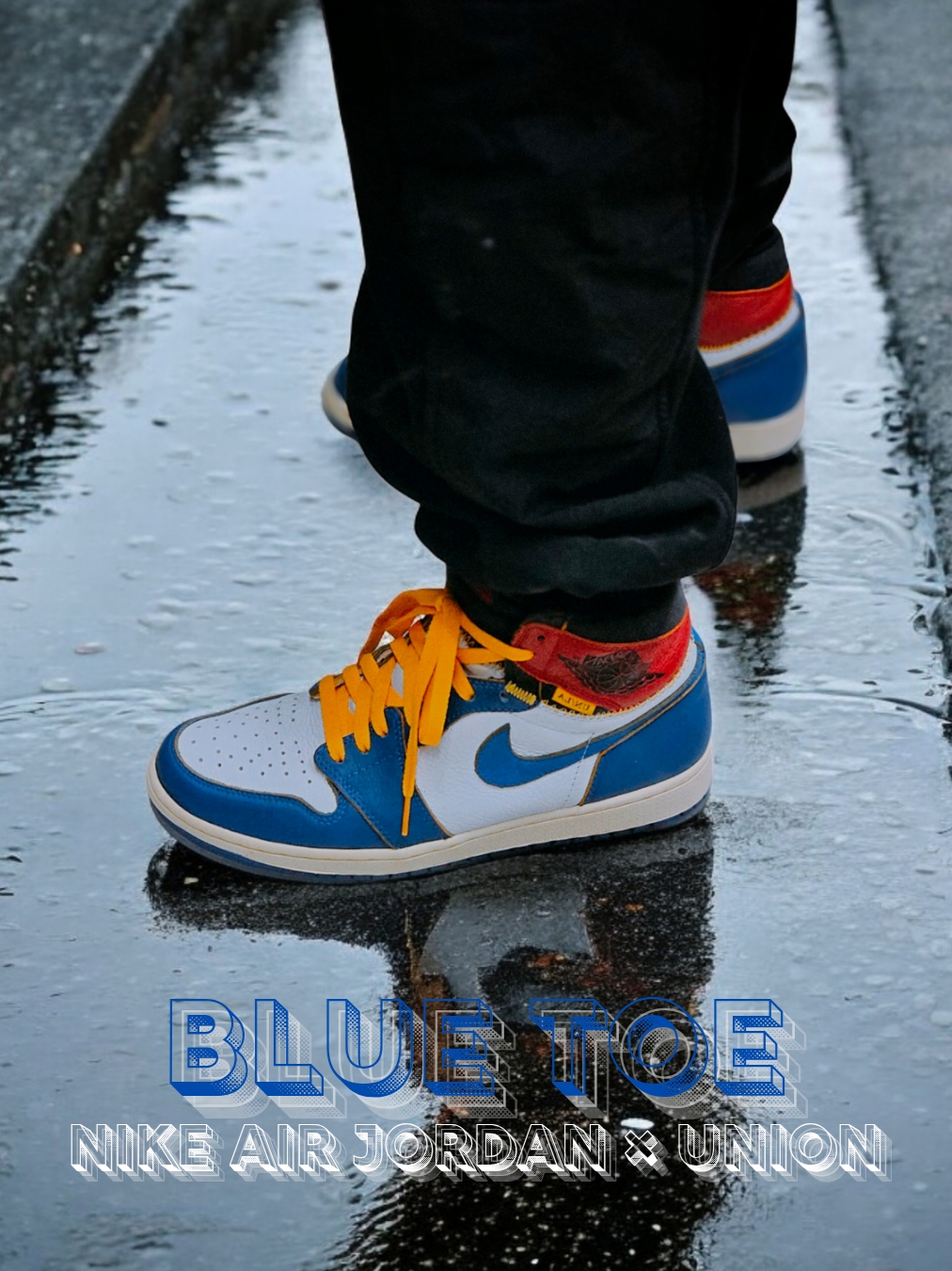 Jordan 1 x Union Retro High Blue Toe 착용 스타일