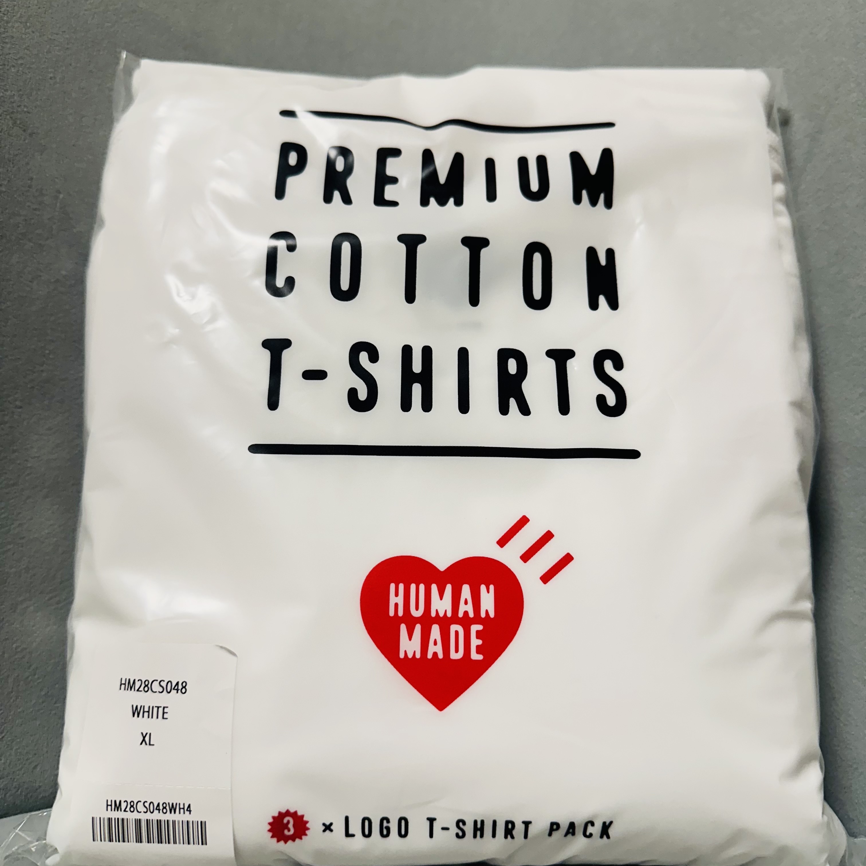 Human Made T-Shirts White (3 Pack) 착용 스타일