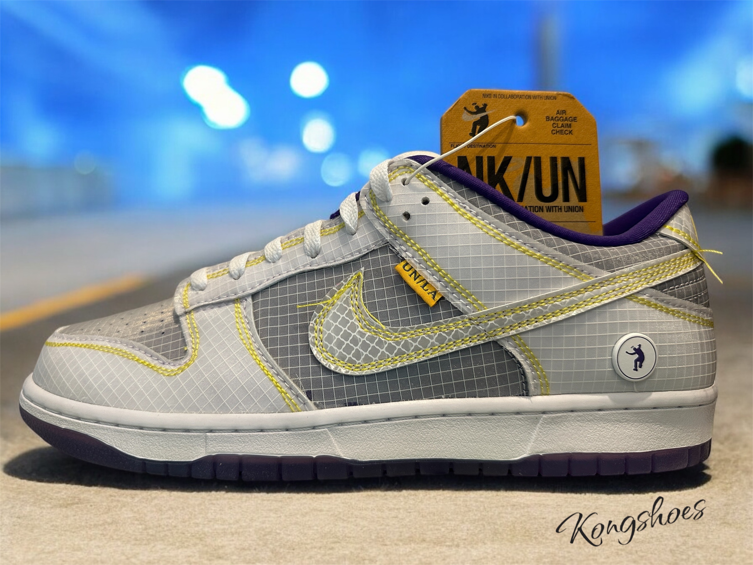 Nike x Union Dunk Low Passport Pack Court Purple White 착용 스타일