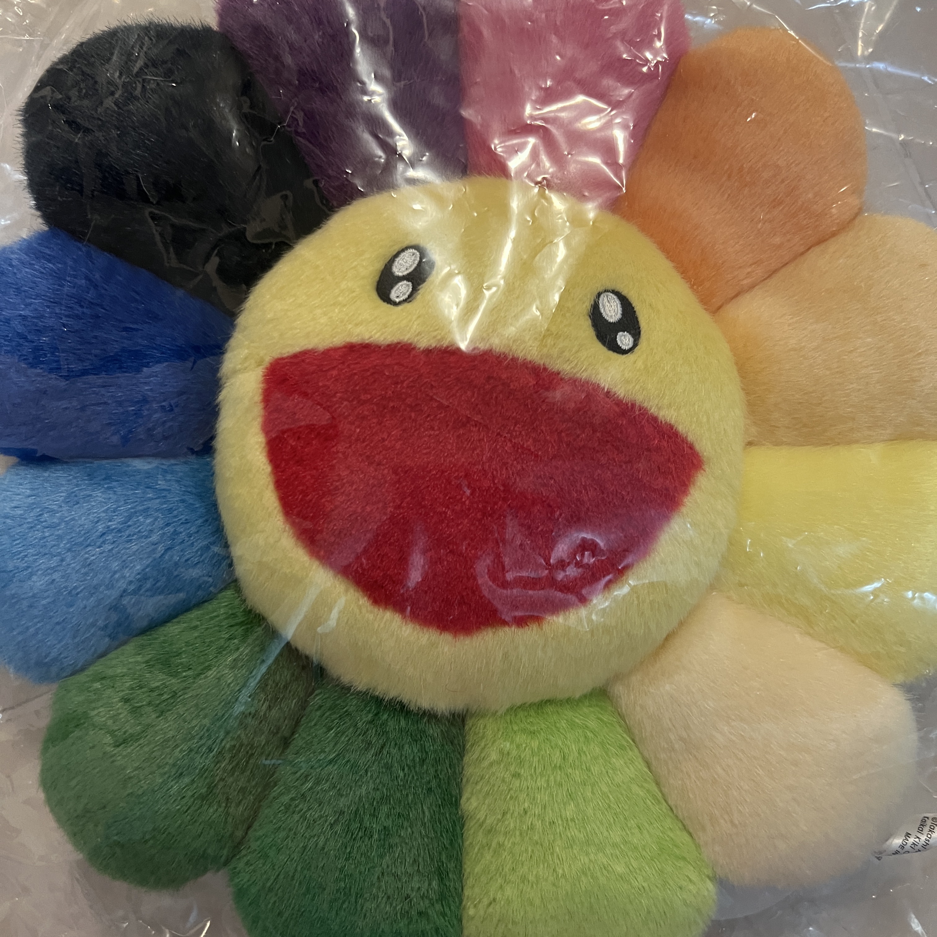 Kaikai Kiki Flower Cushion 30cm Rainbow, FRANKLY Silky Satin Pajama Set Up Navy 착용 스타일 - 1