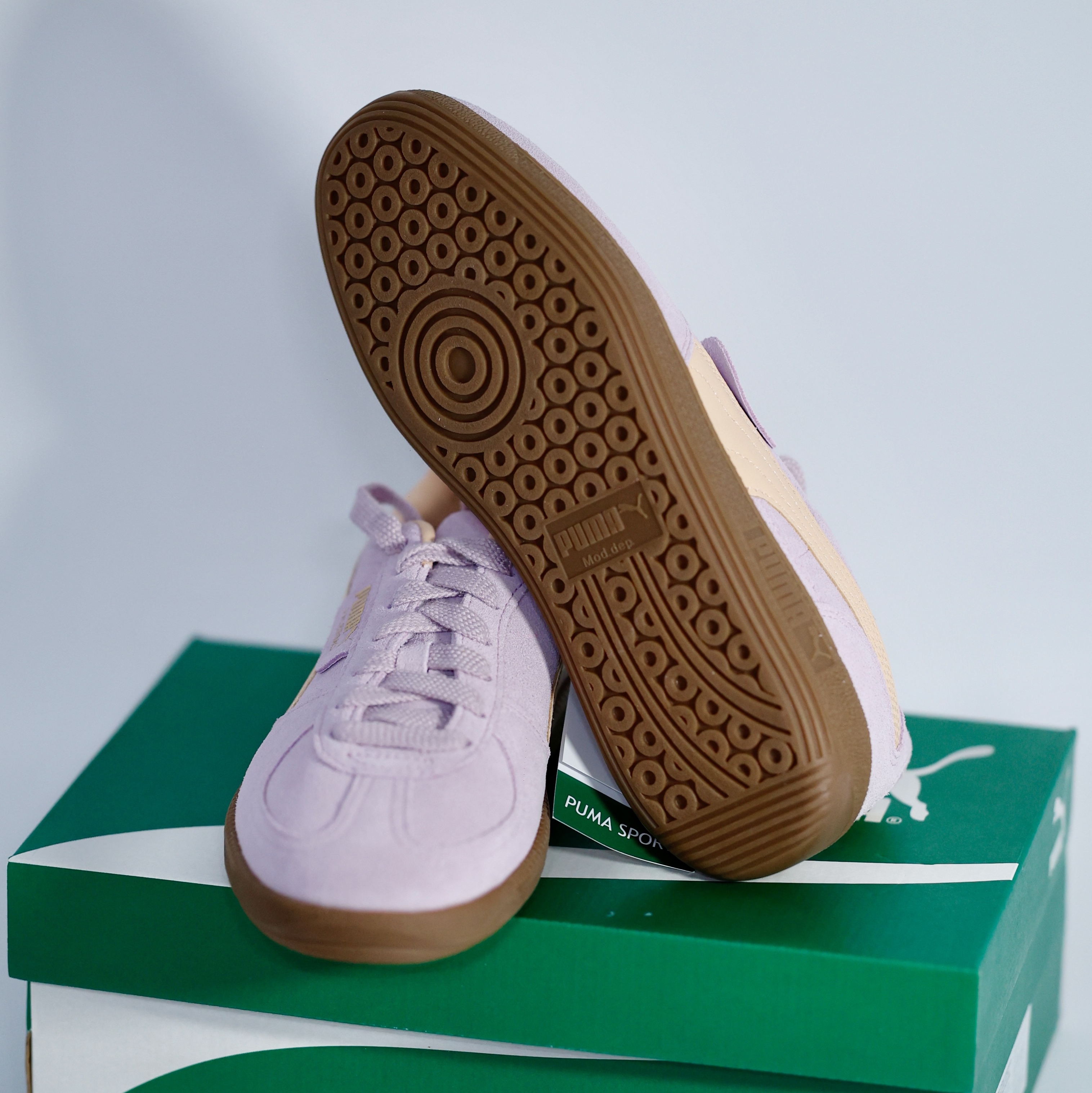 Puma Palermo Grape Mist Peach Fizz 착용 스타일 - 3