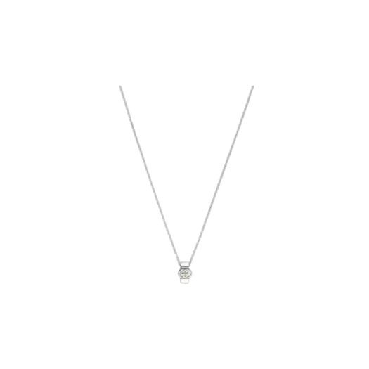 Gucci Interlocking Pendant Necklace 925 Sterling Silver