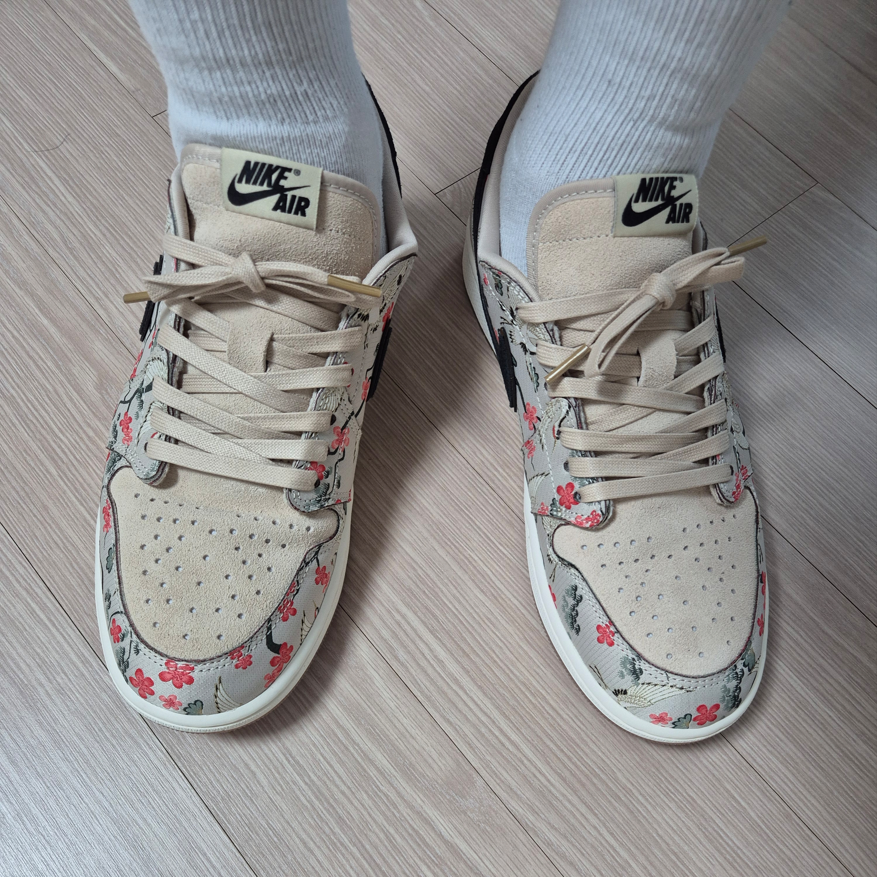 Jordan 1 Retro Low OG Rui Cranes 착용 스타일 - 8