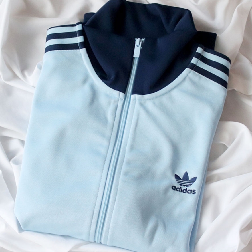 Adidas Adicolor Classic Beckenbauer Track Top Clear Sky Night Indigo - KR Sizing 착용 스타일 - 2