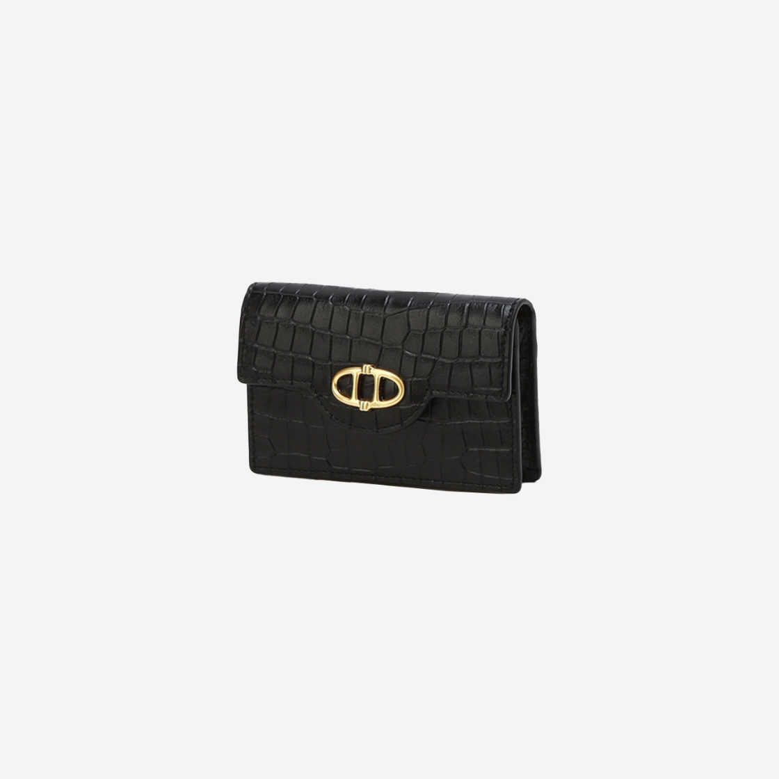 아떼바네사브루노 크로크엠보 명함 카드지갑 블랙(Athe Vanessabruno Croco Embo Card Wallet Black) - 2