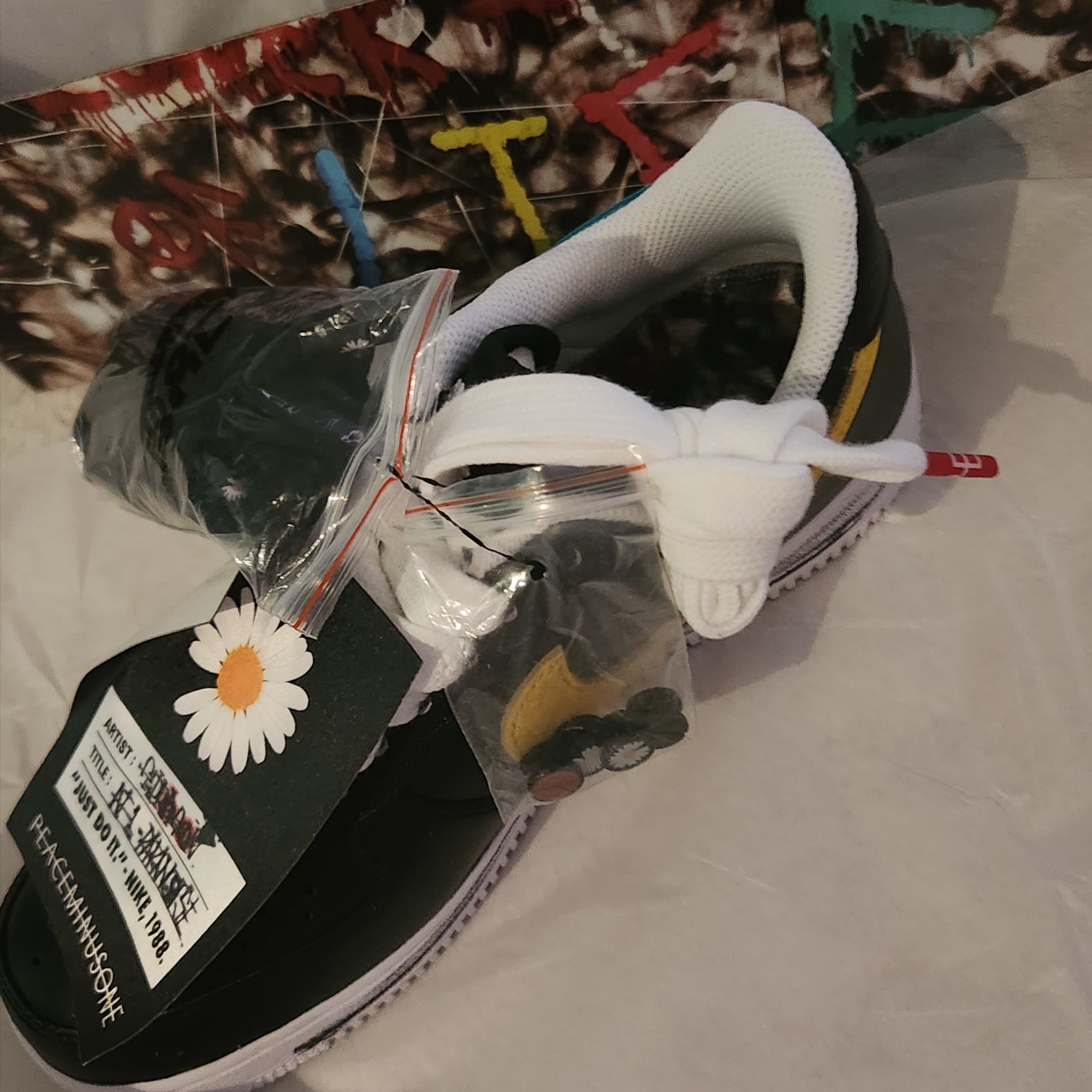 Nike x Peaceminusone Air Force 1 Low Para-Noise 3.0 Black and Multicolor 착용 스타일 - 3