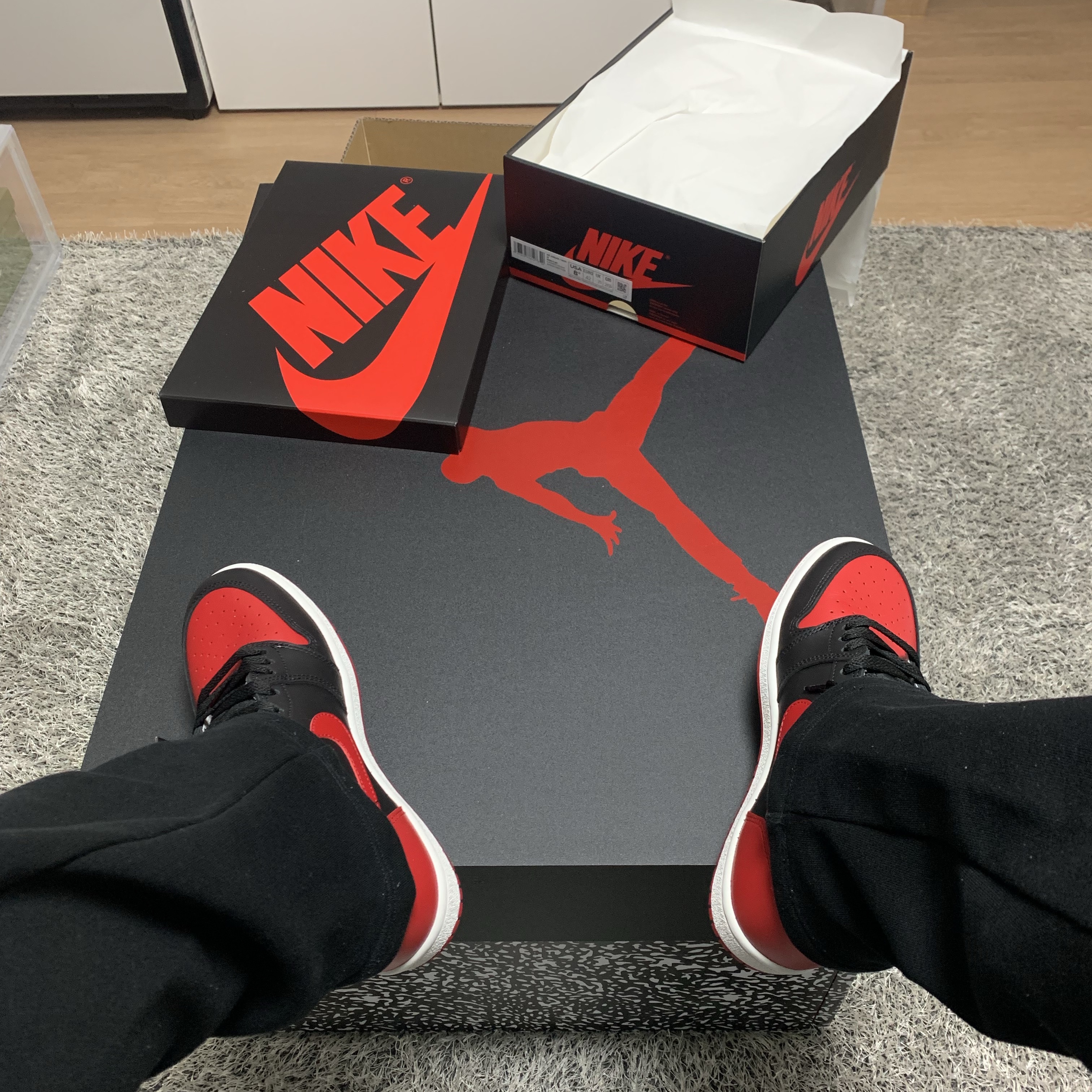 Jordan 1 High 85 Bred 착용 스타일
