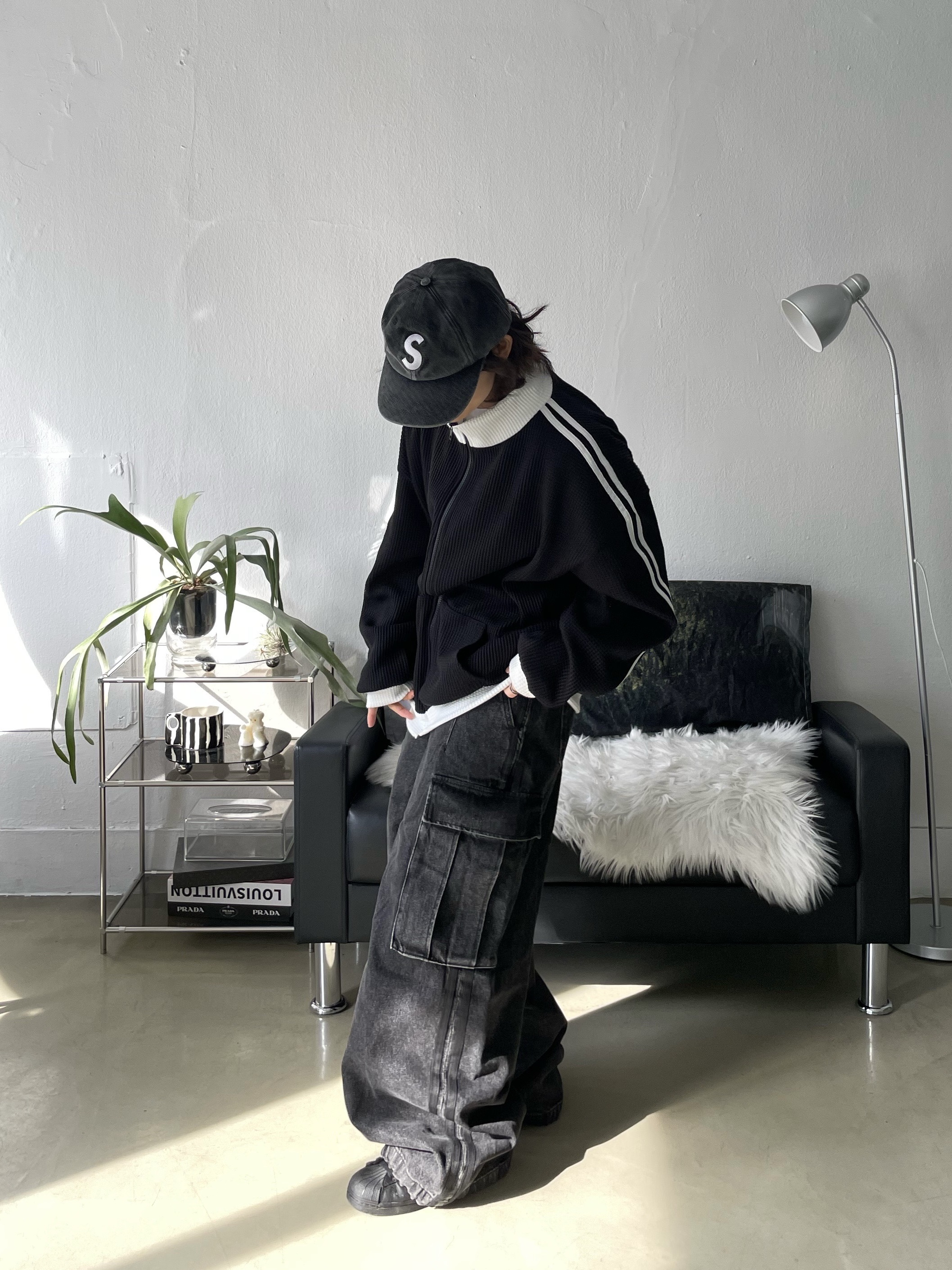 Adidas Superstar Core Black White, Supreme Pigment Canvas S Logo 6-Panel Black - 23SS 착용 스타일 - 6