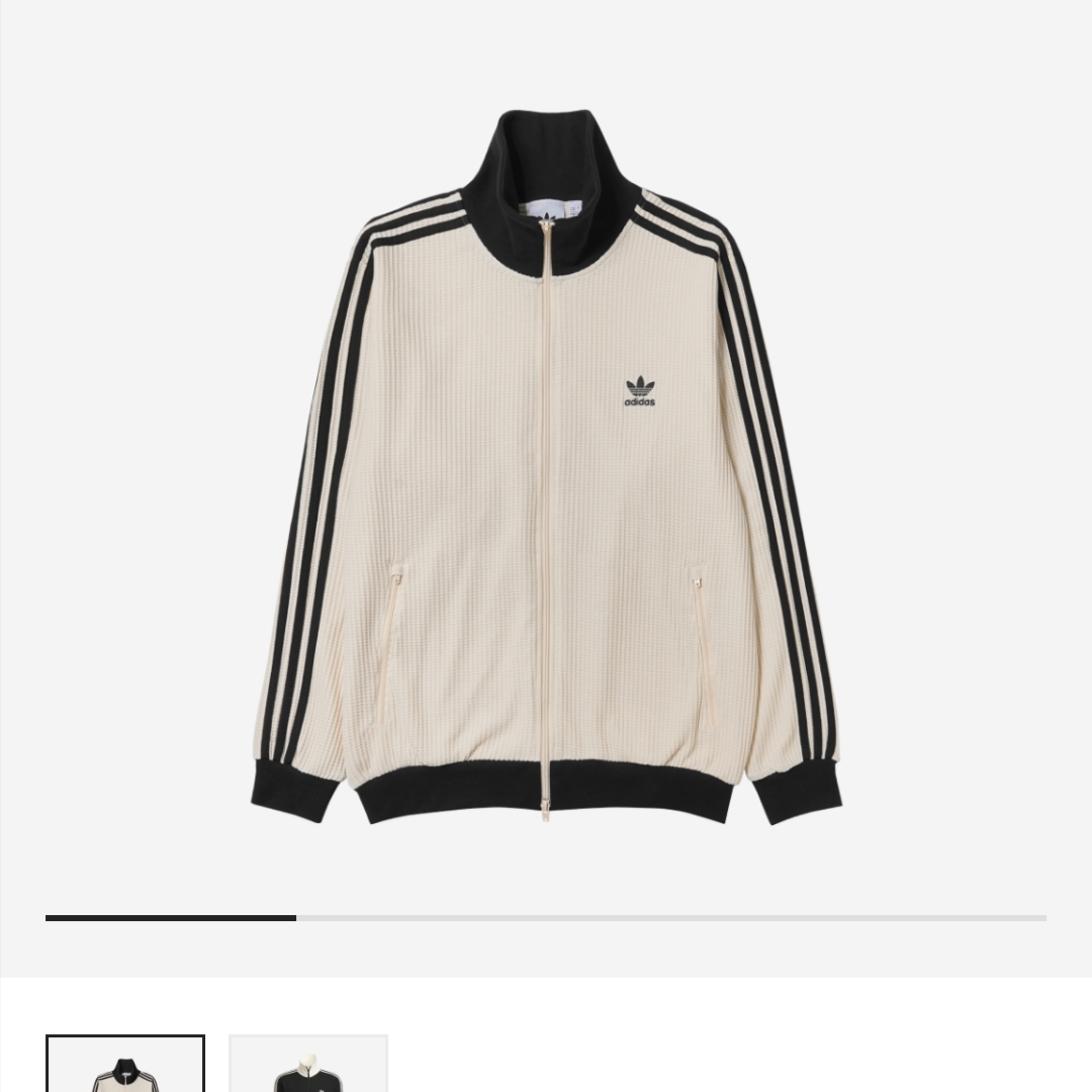 Adidas Waffle Beckenbauer Track Top Wonder White - KR Sizing 착용 스타일