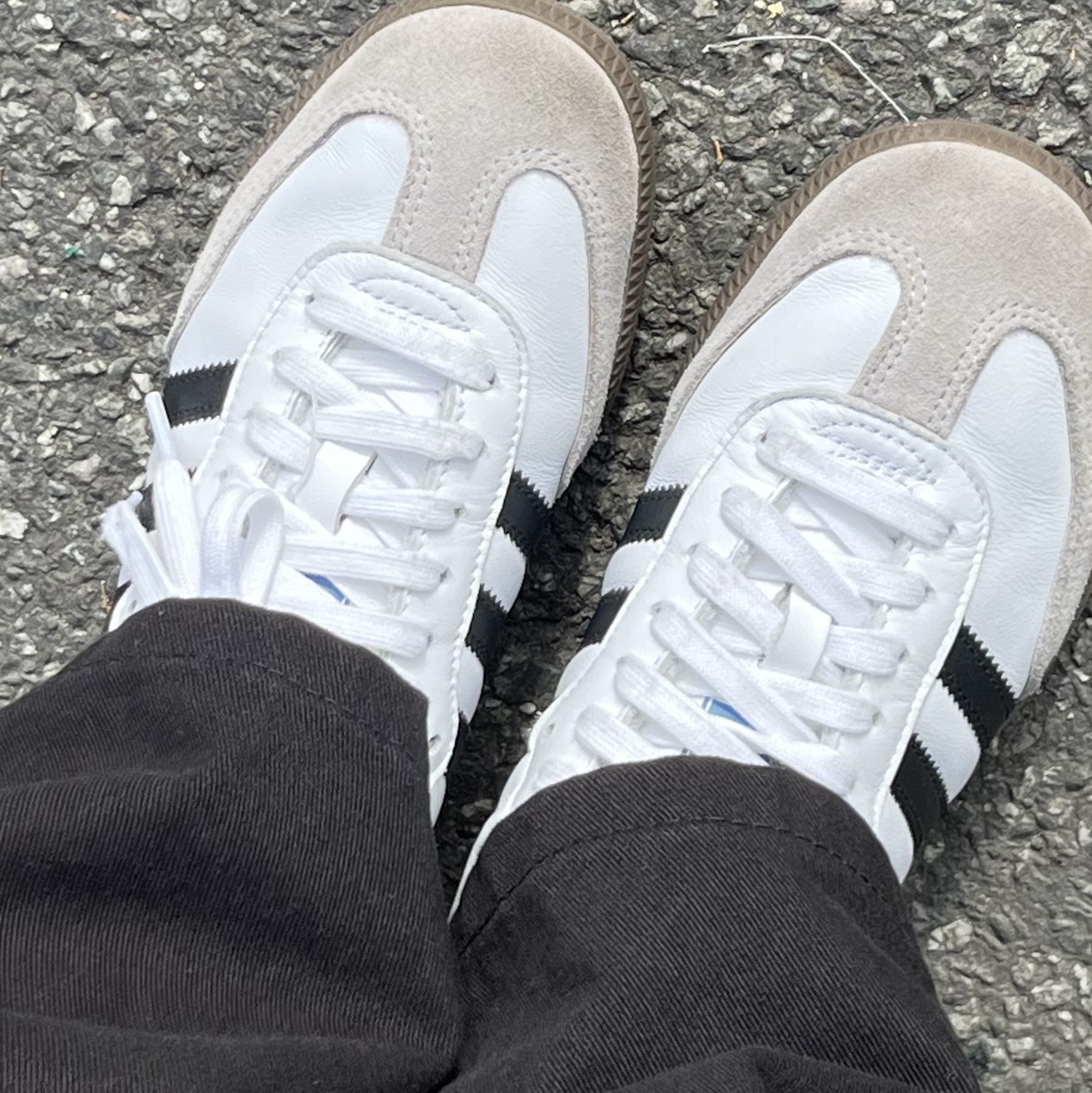 Adidas Samba OG Cloud White 착용 스타일 - 4