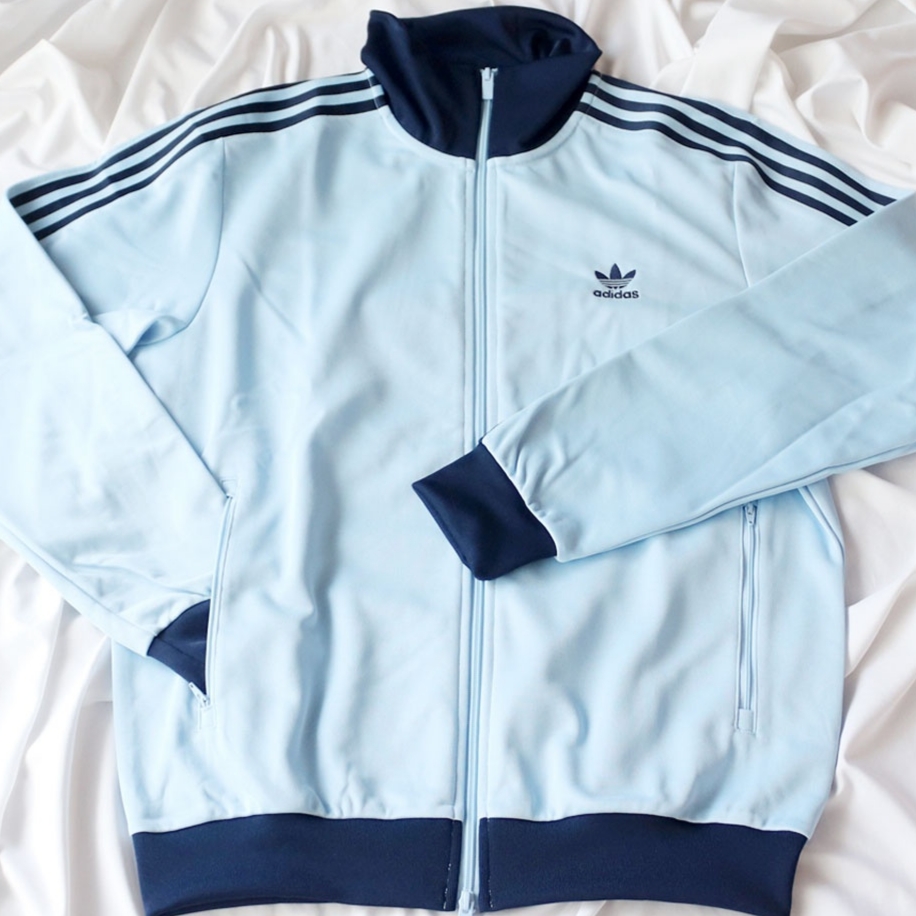 Adidas Adicolor Classic Beckenbauer Track Top Clear Sky Night Indigo - KR Sizing 착용 스타일 - 1