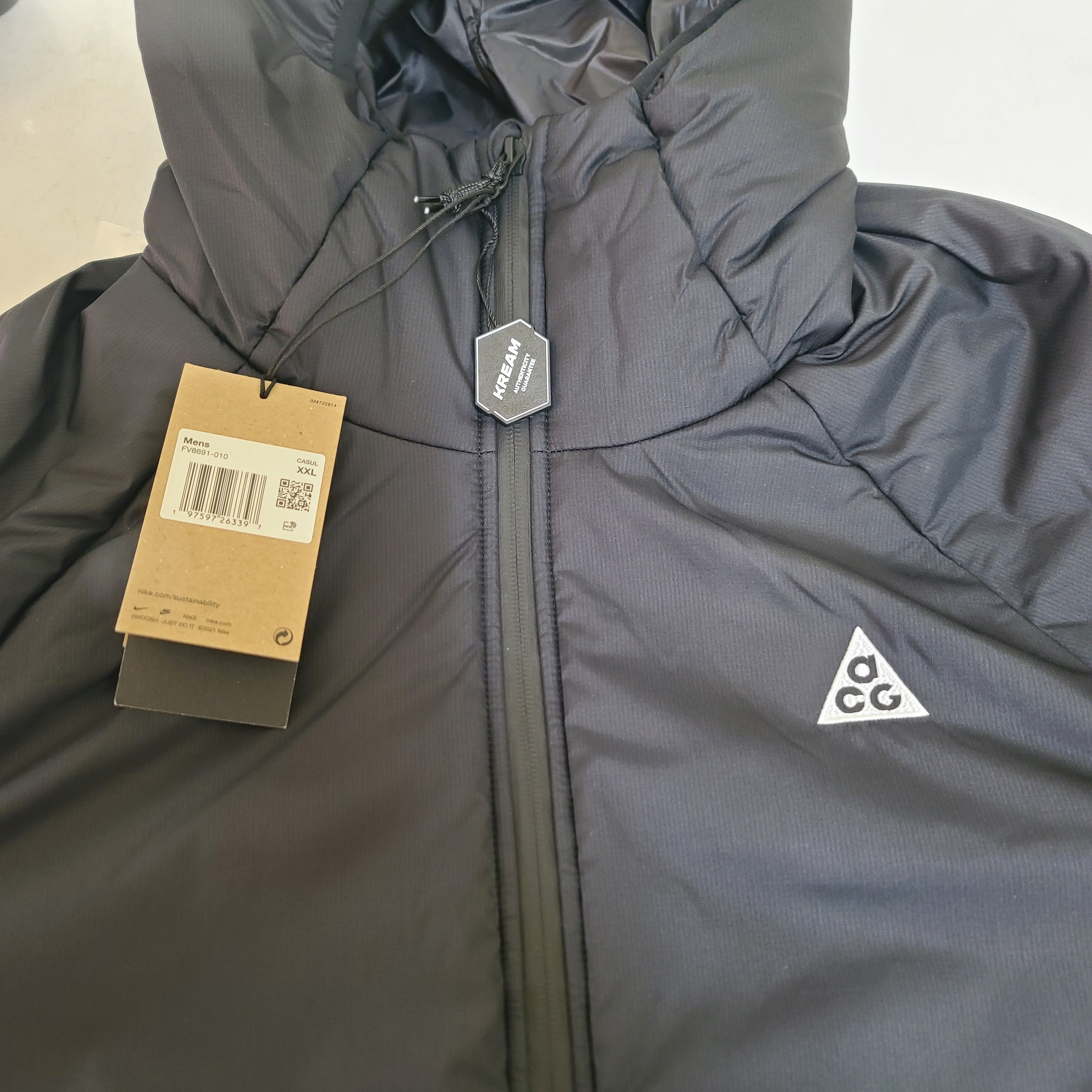 Nike ACG Rope De Dope Primaloft Therma-Fit Jacket Black Summit White - Asia 착용 스타일 - 2