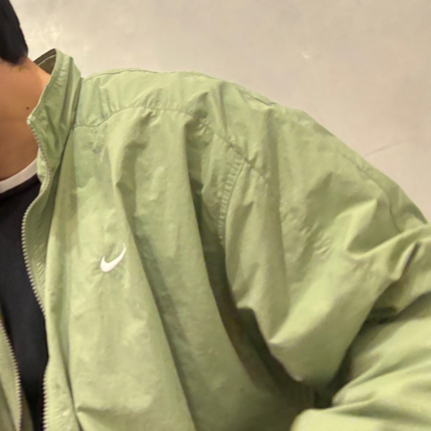 Nike NRG Solo Swoosh Woven Track Jacket Oil Green - Asia 착용 스타일