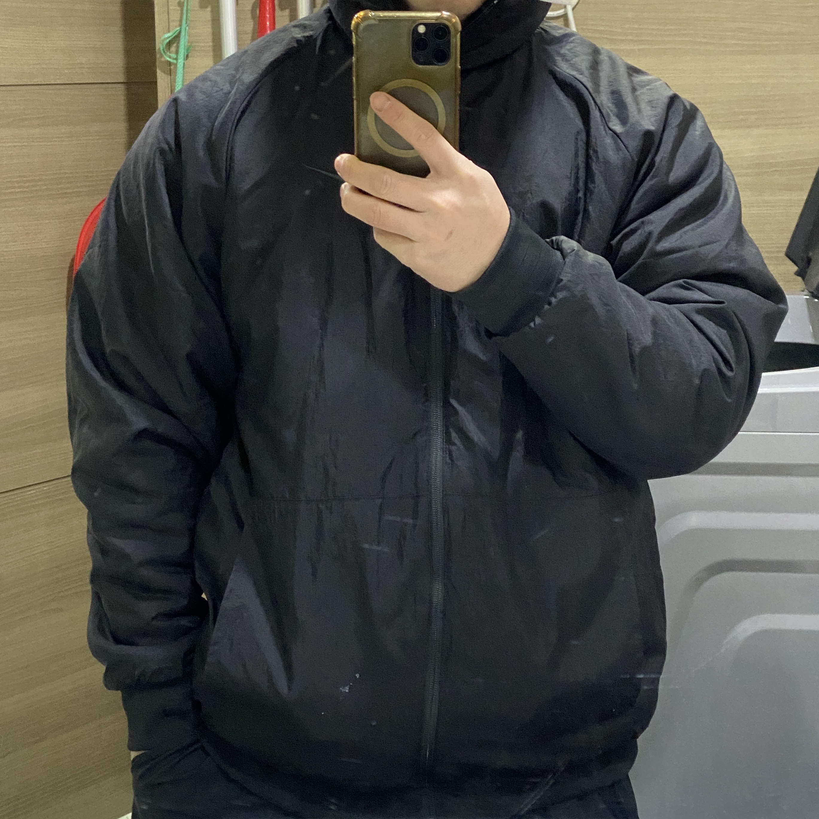 Nike NSW Reversible Jacket Black Anthracite - Asia 착용 스타일