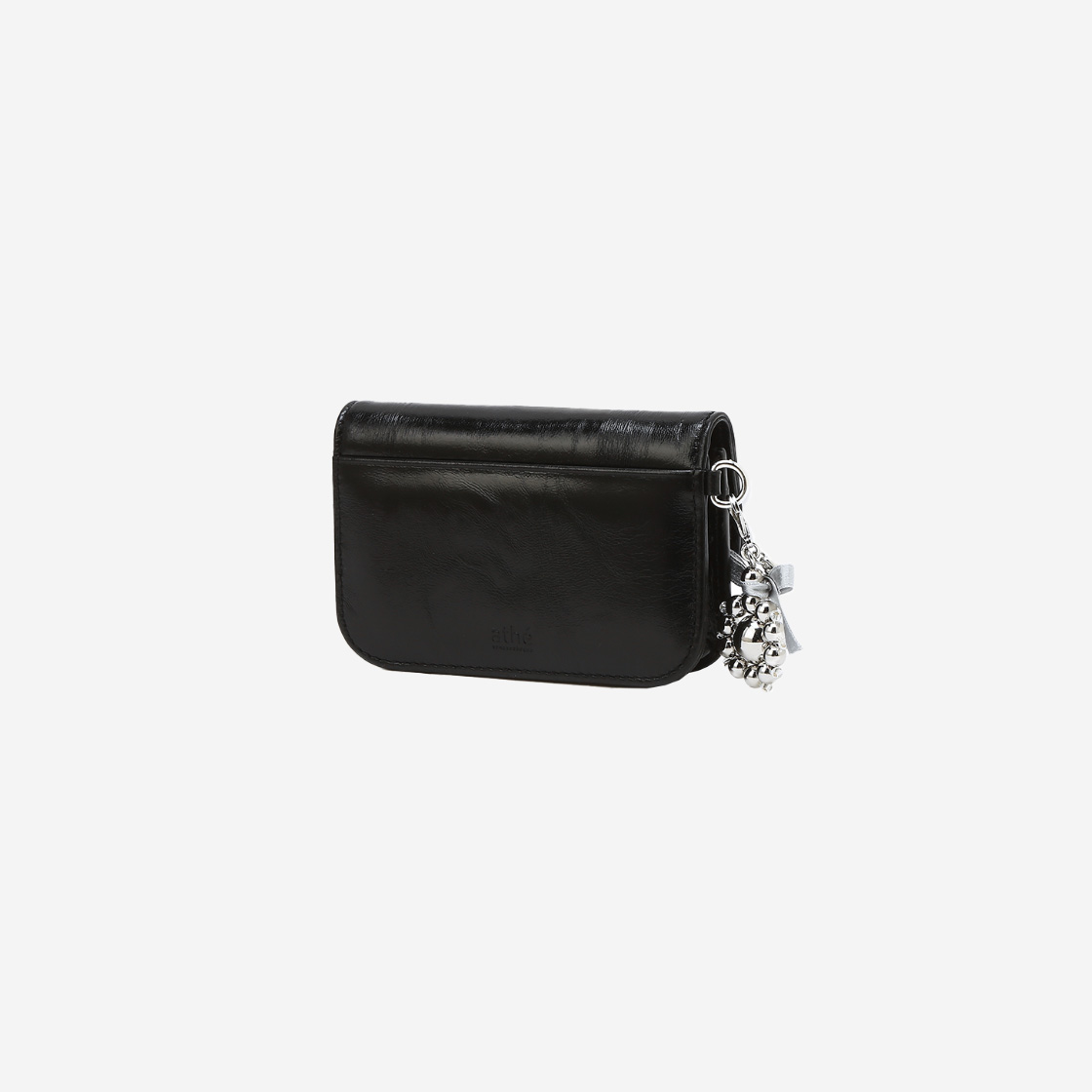 折りたたみ財布 [ATHE VANESSABRUNO] CLASSIC DOUBLE A 3-TIER CARD WALLET BK 아떼바네사브루노 램스킨 쁘띠 더블에이 카드지갑 블랙 | Athe