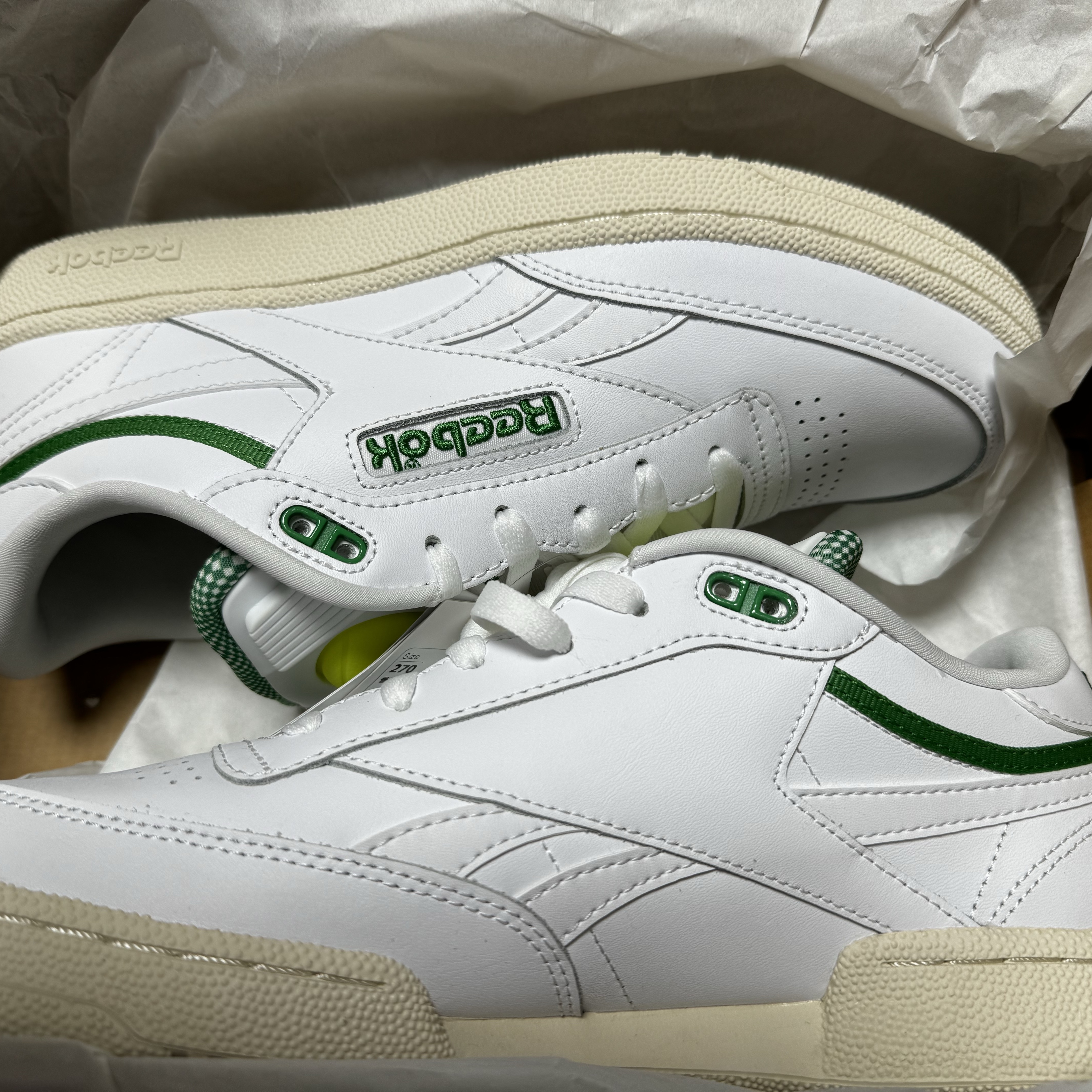 Reebok Club C 85 Pump Green 착용 스타일 - 2