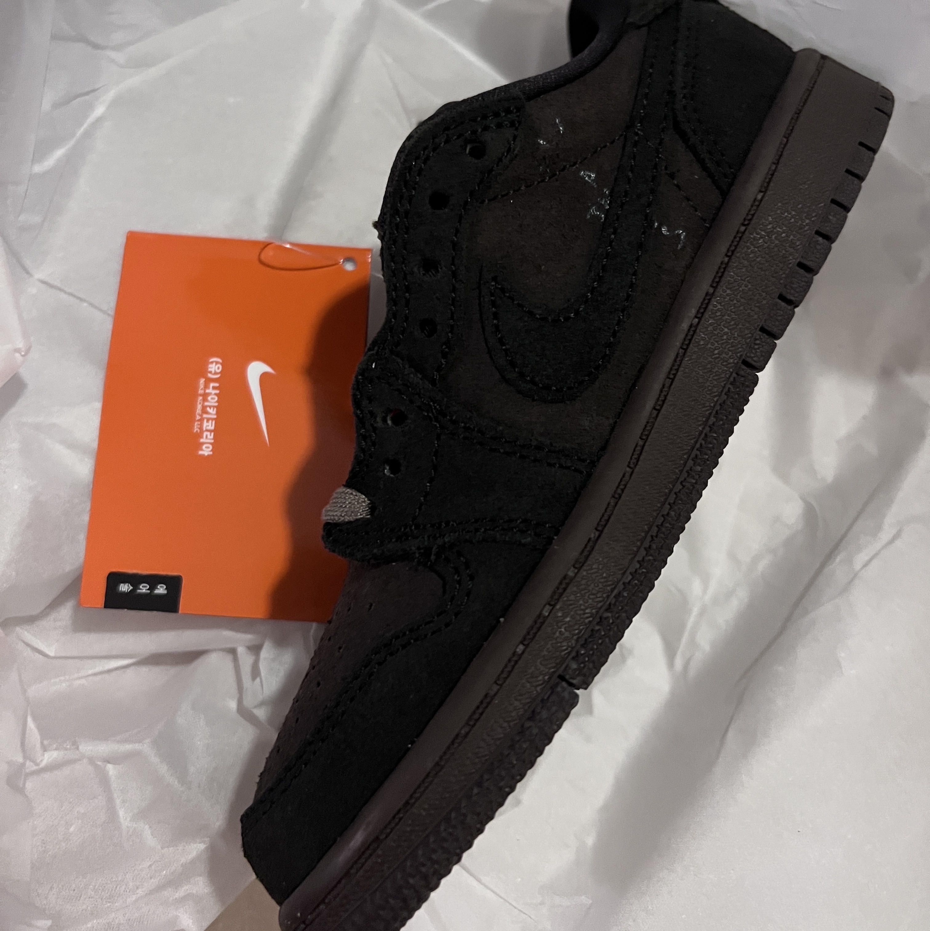 (PS) Jordan 1 x Travis Scott Retro Low OG SP Velvet Brown and Dark Mocha, [3% 적립] Aone Unisex Peach Fleece Teddy Bear Collar Longsleeve Pajama Set Navy 착용 스타일 - 1