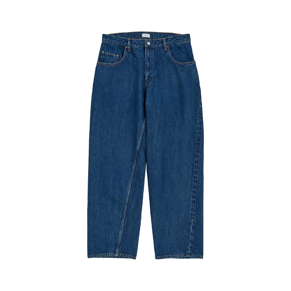 시오타 배기 5 포켓 팬츠 다크 블루 데미지 - 25SS(Ciota Baggy 5 Pocket Pants Dark Blue Damage - 25SS)