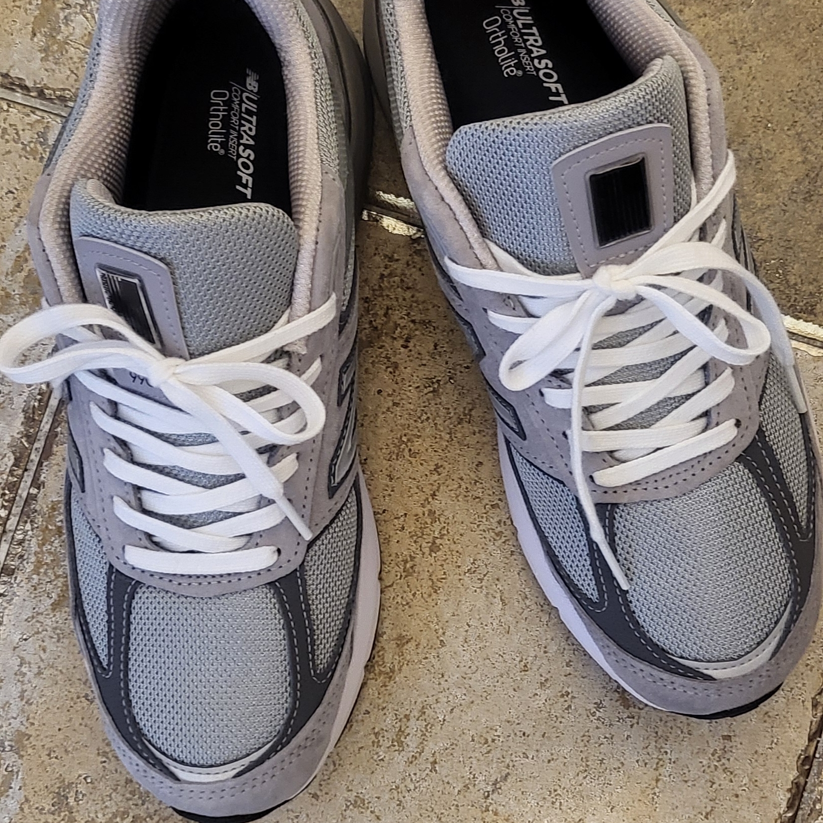 New Balance 990v5 Made in USA Grey - D Standard 착용 스타일