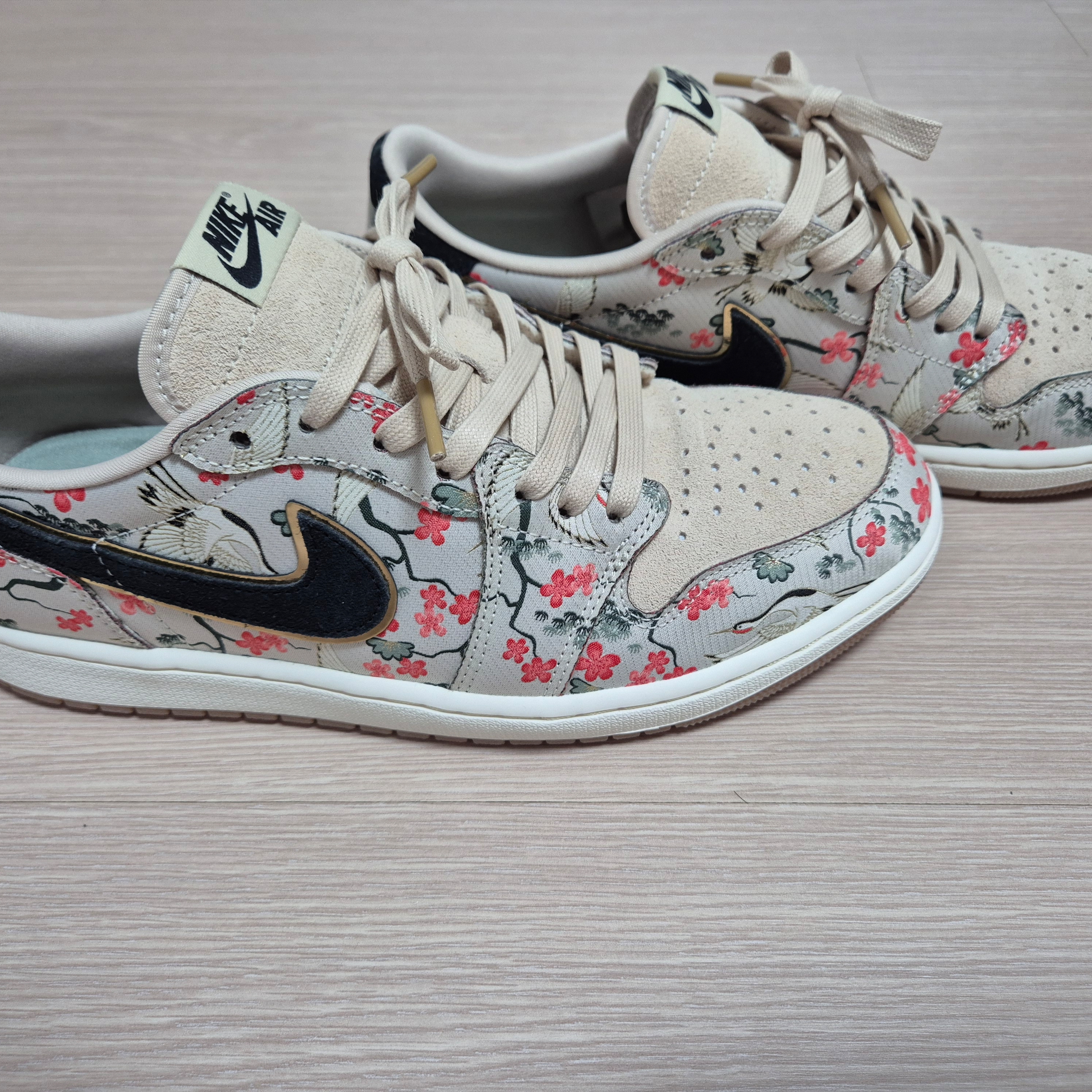 Jordan 1 Retro Low OG Rui Cranes 착용 스타일 - 1