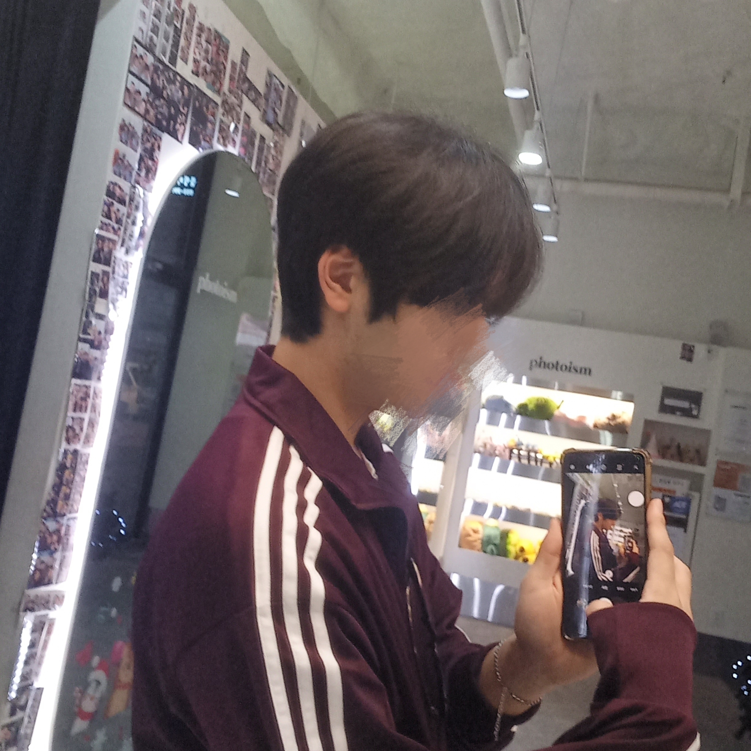Adidas Adicolor Classic Firebird Track Top Maroon - KR Sizing 착용 스타일