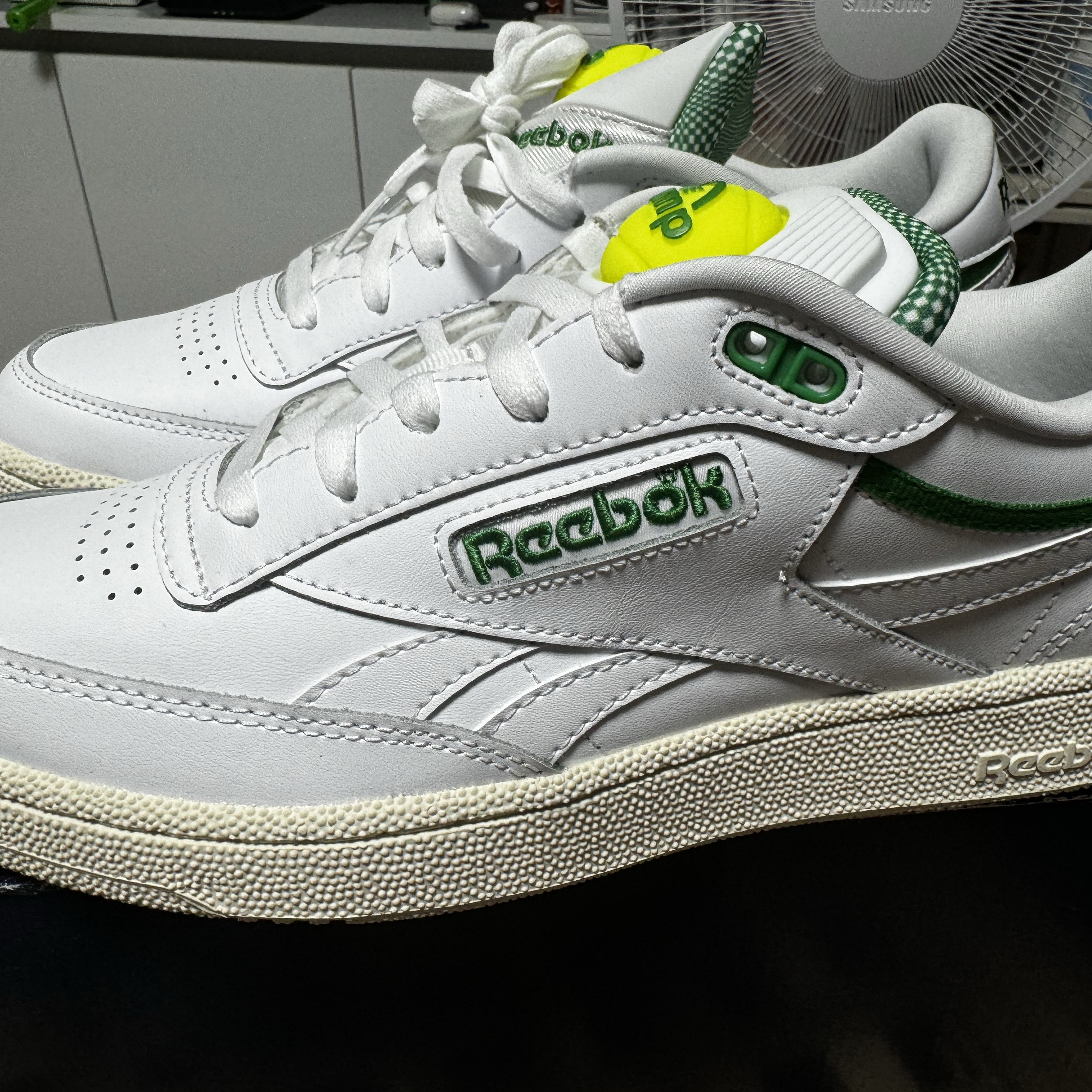 Reebok Club C 85 Pump Green 착용 스타일 - 1