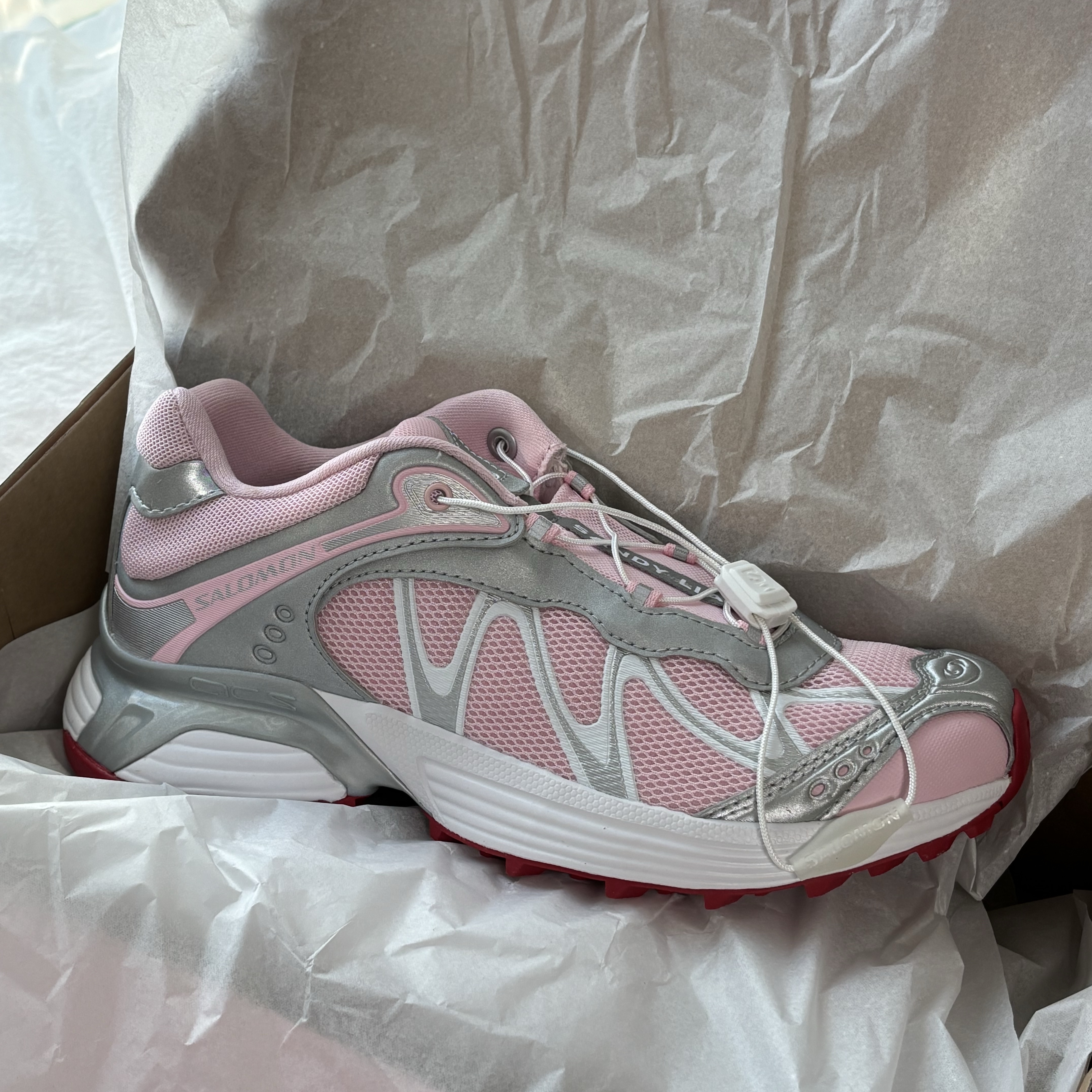 Salomon x Sandy Liang XT-Whisper Fairy Tale Silver 착용 스타일 - 1