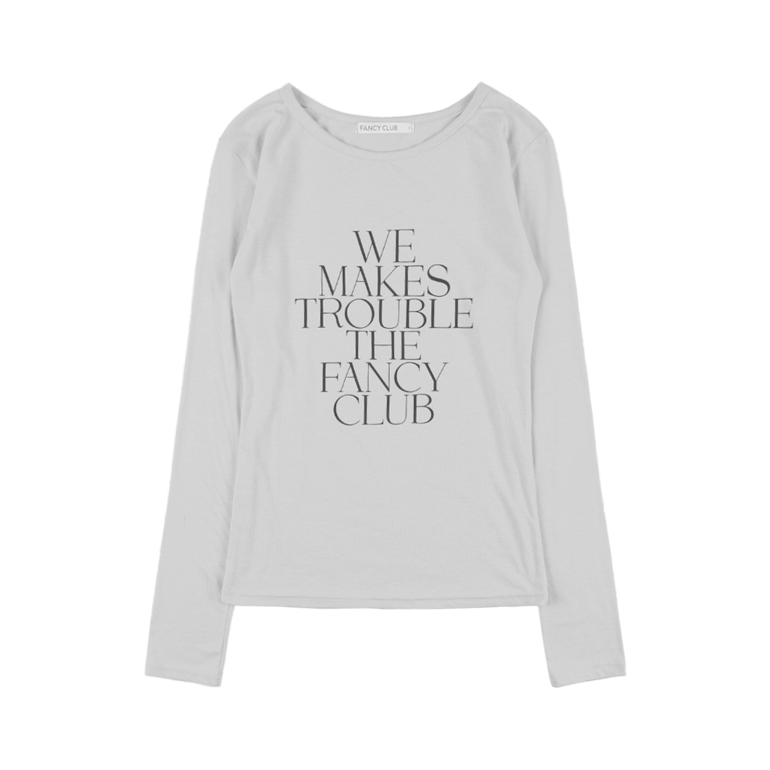 ★FANCYCLUB★WE MAKES TROUBLE LONG SLEEVE (BUTTER)★正規品 팬시클럽 위 메이크 트러블 롱슬리브 블랙 | FANCY CLUB | KREAM