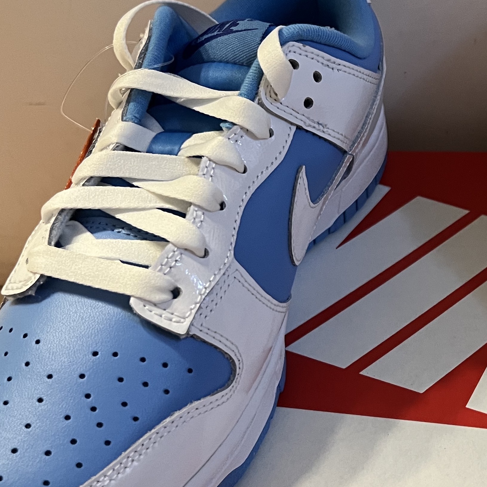 (W) Nike Dunk Low Essential University Blue 착용 스타일