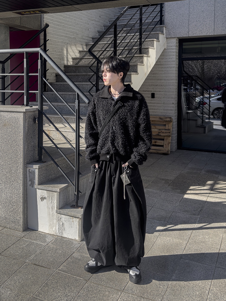 Nike x Peaceminusone Kwondo1 Black and White 착용 스타일