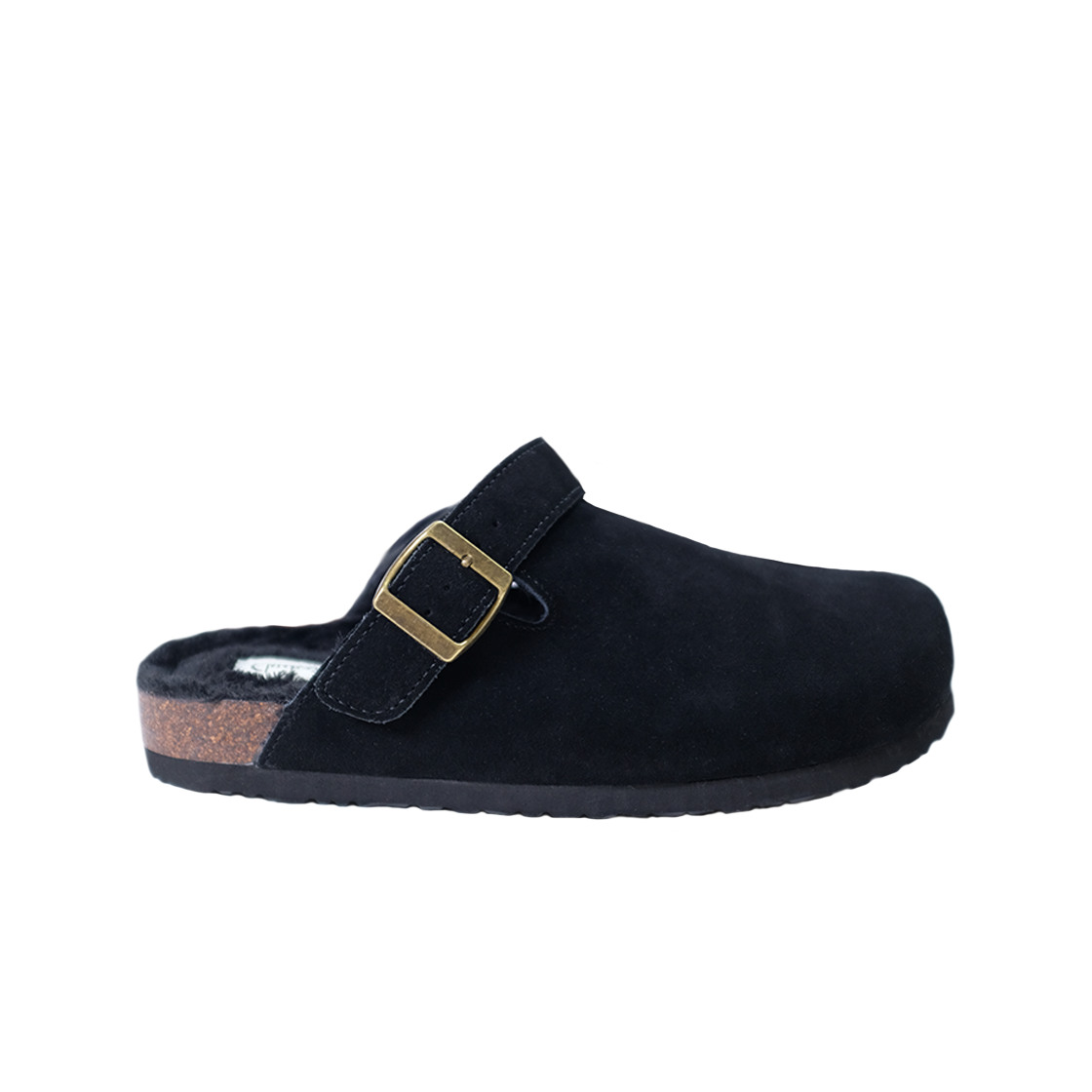 츄바스코 칸토 퍼 백 스트랩 뮬 블랙(Chubasco Canto Fur Back Strap Mule Black)