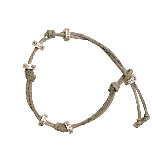 【完売間近】 TOWTOW.ARCHIVE Monda Leather Bracelet Gray TOWTOW ARCHIVE Monda Leather Bracelet