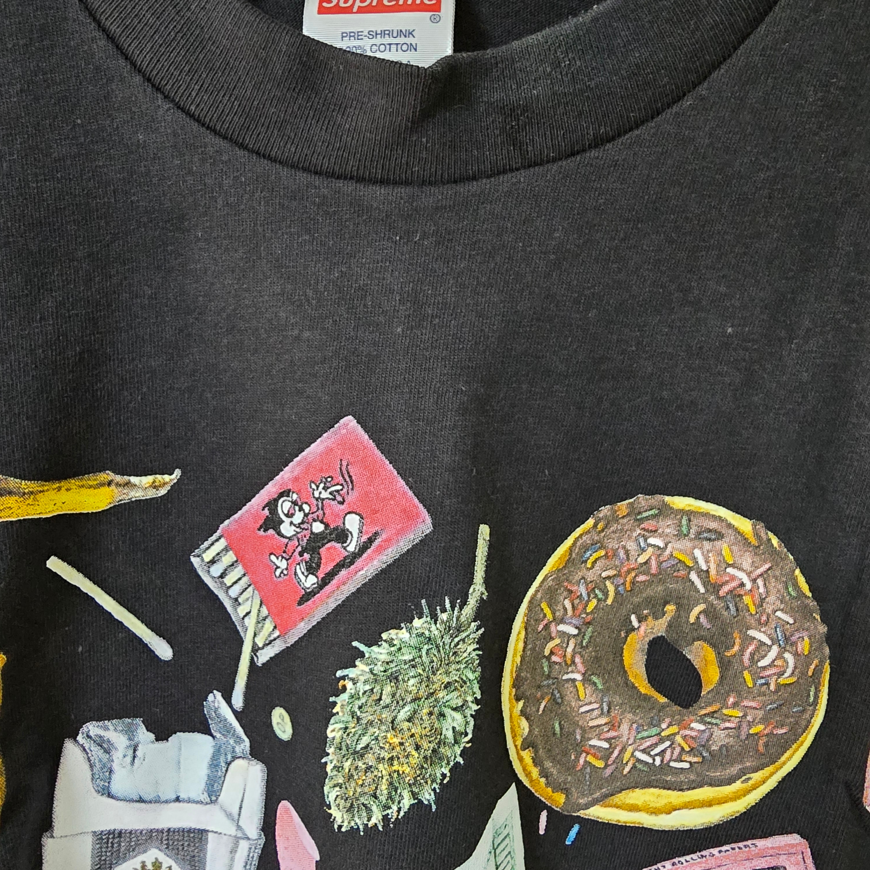 Supreme Trash T-Shirt Black - 23SS 착용 스타일 - 2