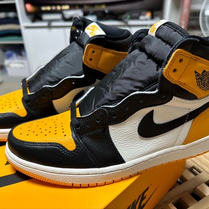Jordan 1 Retro High OG Taxi 착용 스타일 - 1