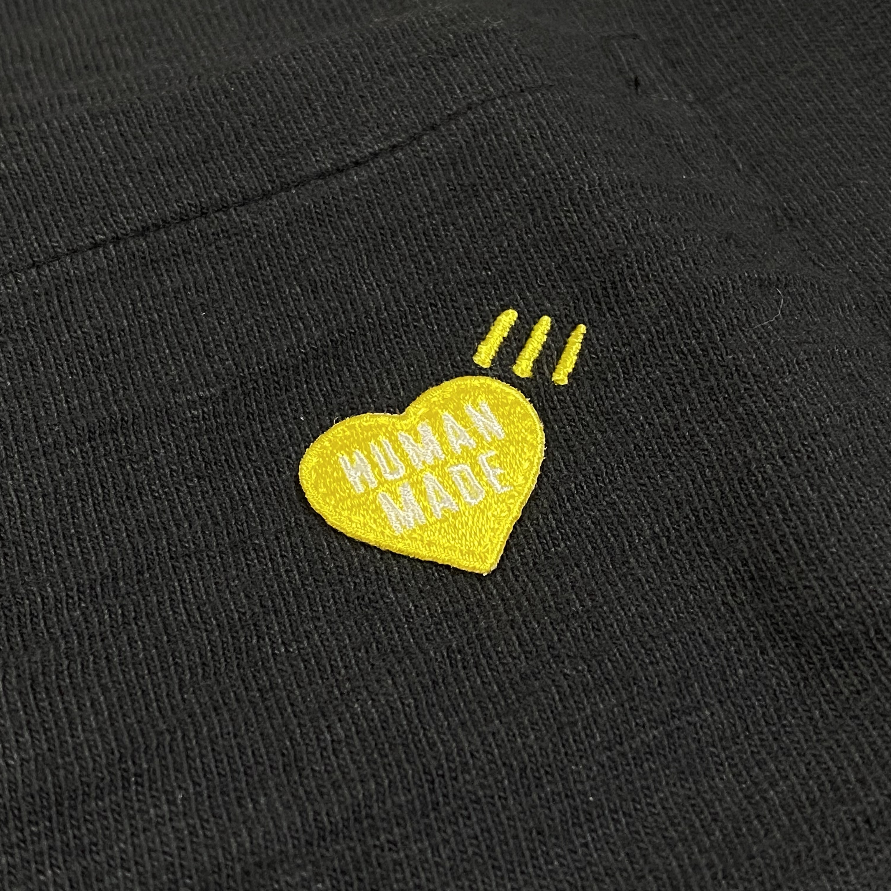 Human Made Pocket T-Shirt Black - Shinsaibashi Parco Store Exclusive 착용 스타일 - 1
