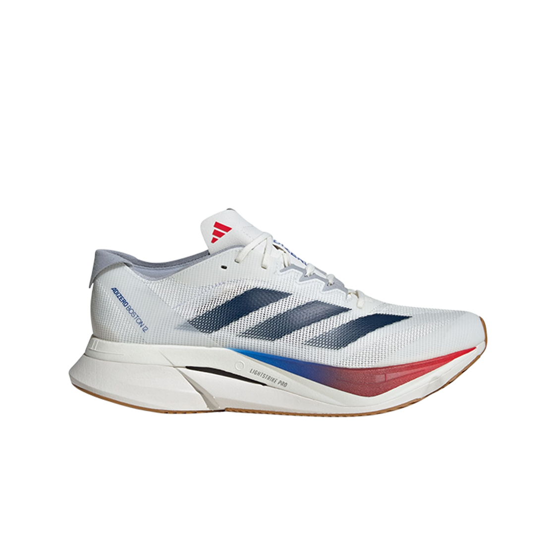 아디다스 아디제로 보스턴 12 코어 화이트 다크 블루(Adidas Adizero Boston 12 Core White Dark Blue)