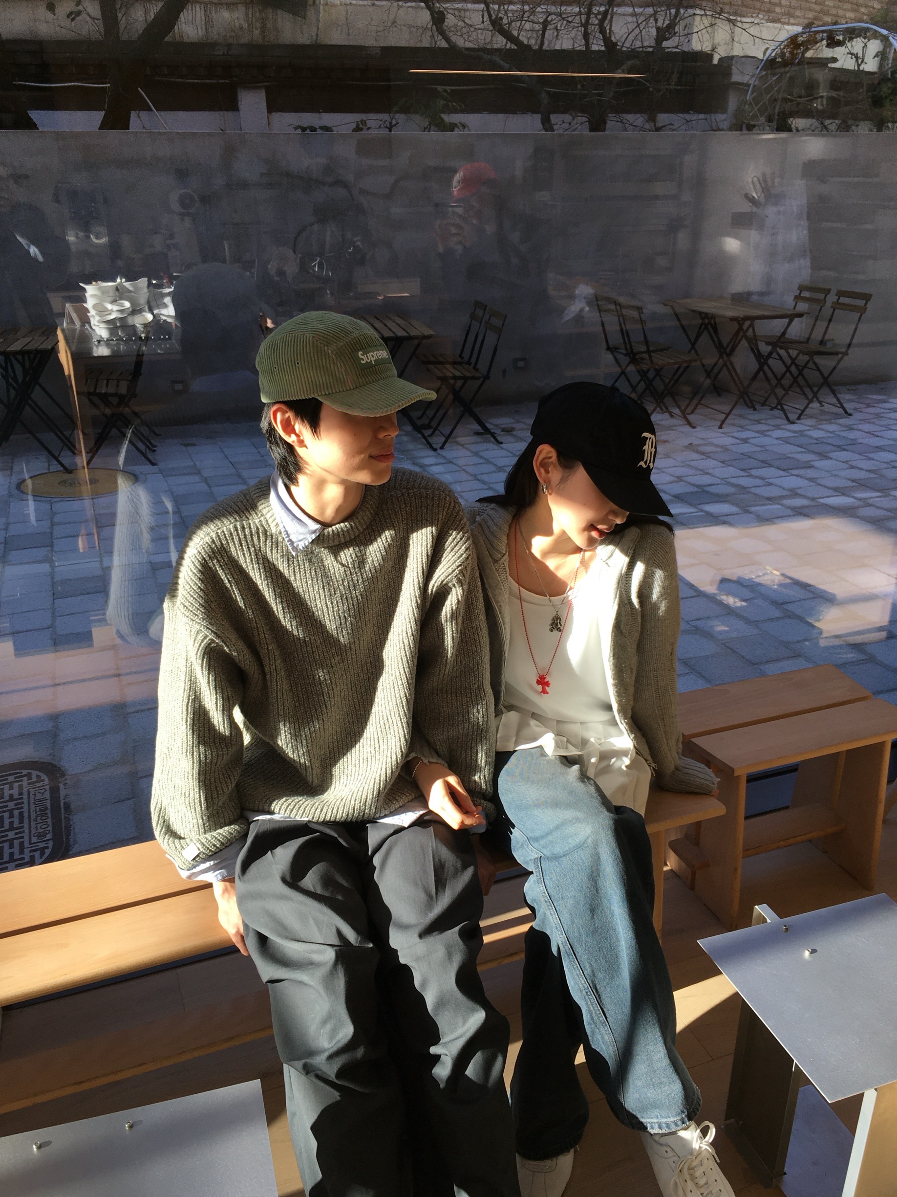 Supreme 2-Tone Corduroy Camp Cap Green - 23SS, Chrome Hearts Silichrome CH Cross Pendant Red 2022 착용 스타일 - 2