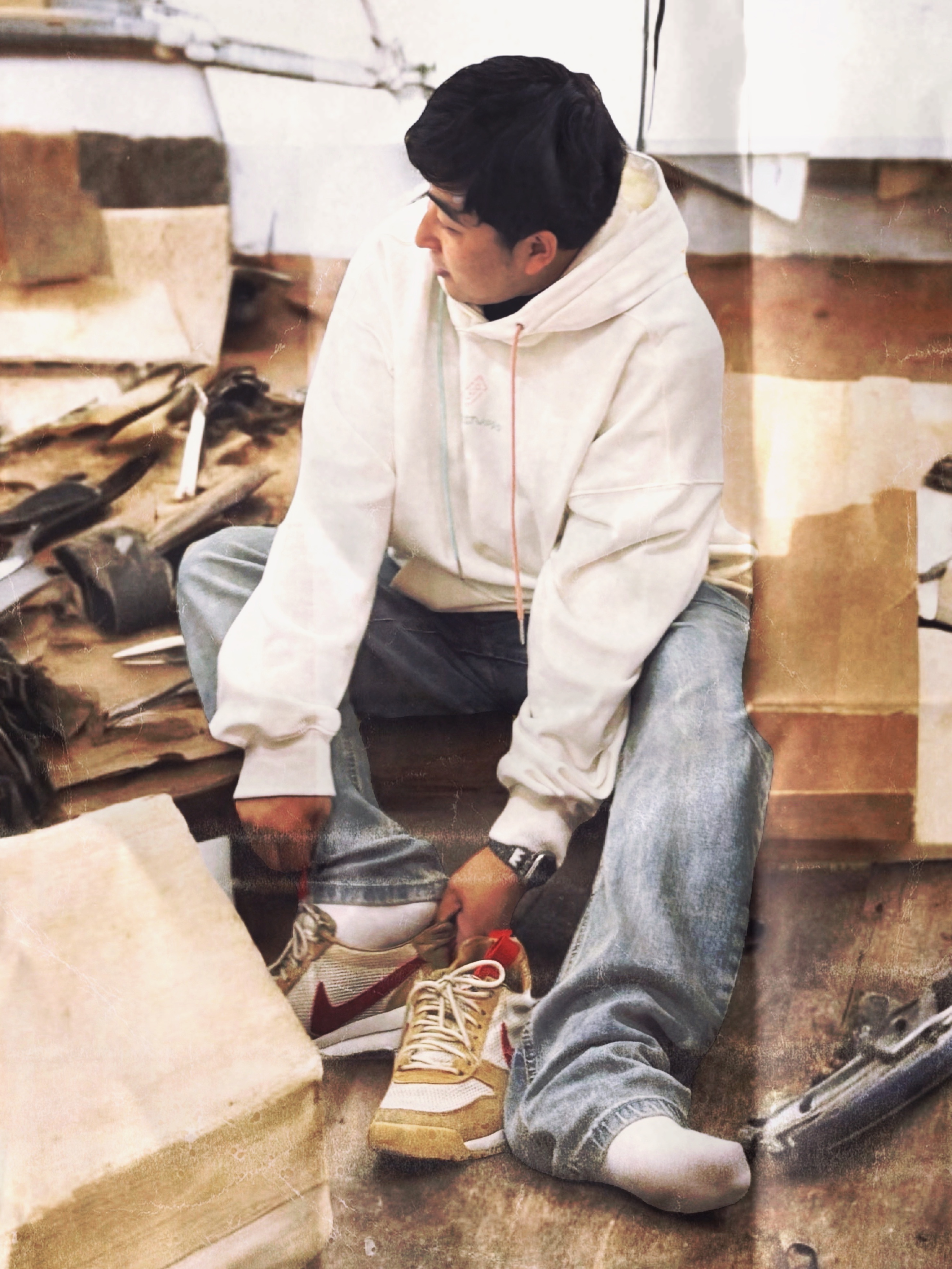 Nike x Tom Sachs Mars Yard Shoe 2.0 Space Camp 착용 스타일