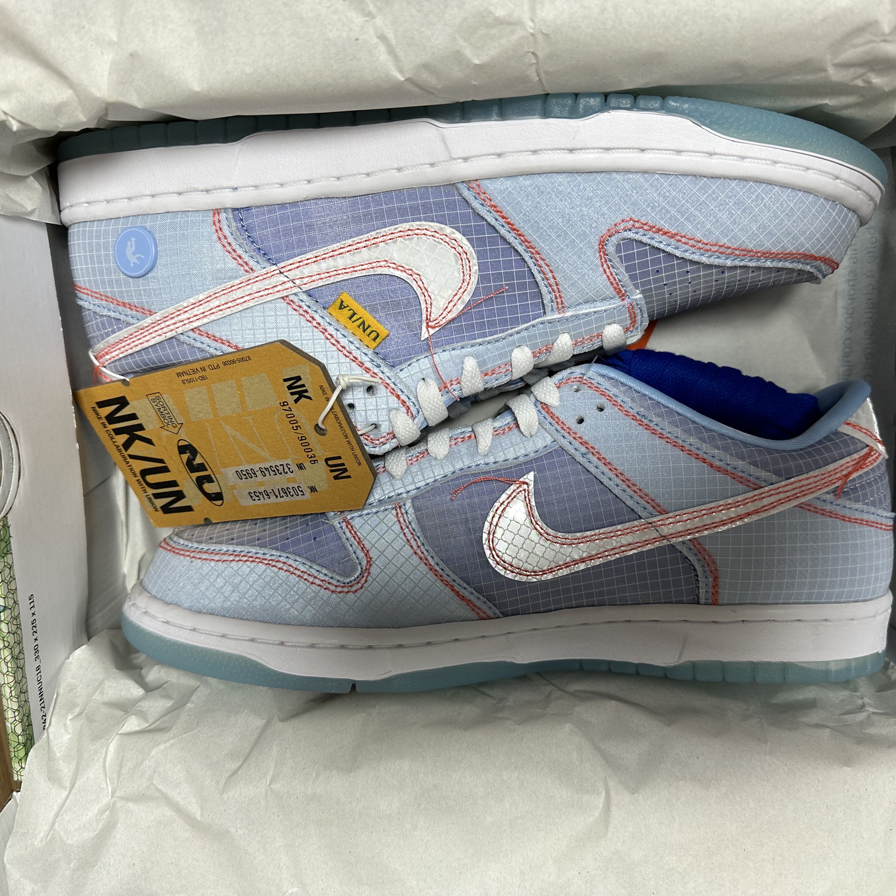 Nike x Union Dunk Low Passport Pack Argon 착용 스타일 - 2