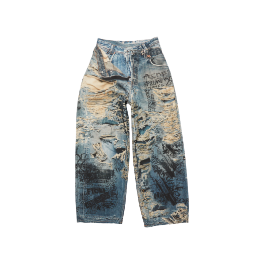Acne Studios Super Baggy Fit Jeans 2023 Mid Blue
