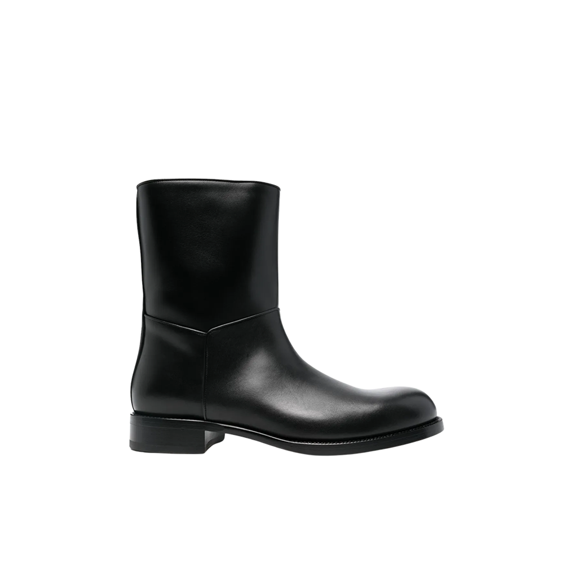 F2065L58BLK The Row Smooth Leather Boot Black