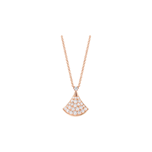 Bulgari Divas Dream Necklace Rose Gold Diamonds