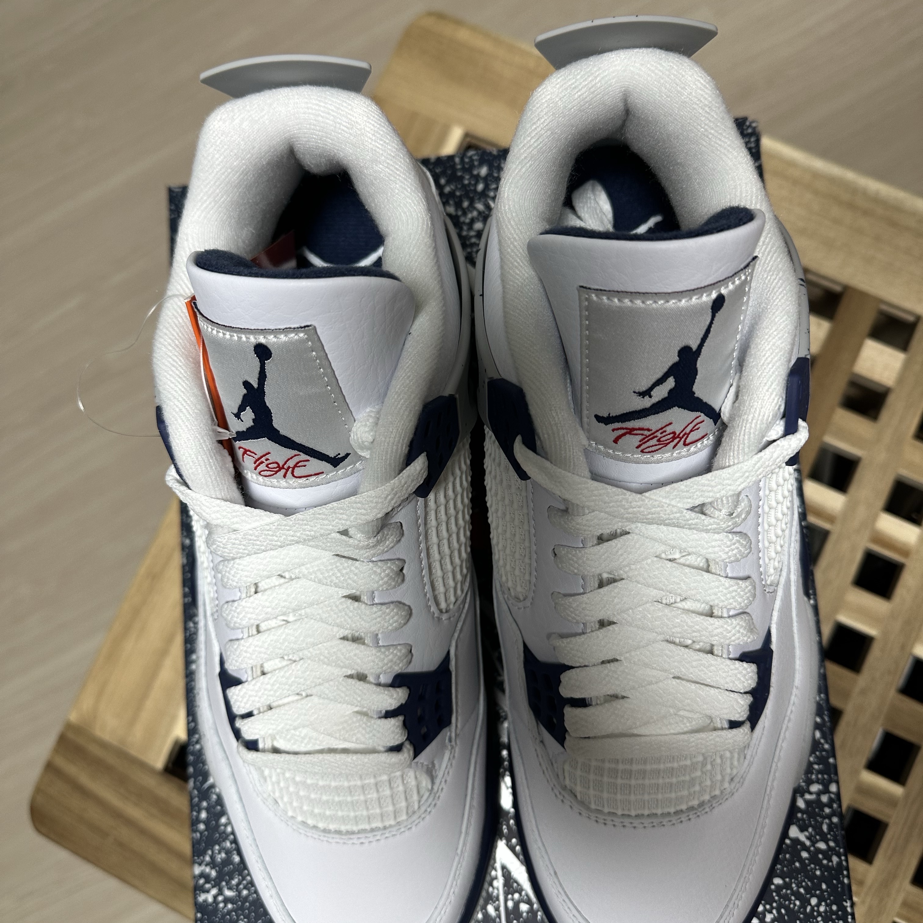 Jordan 4 Retro Midnight Navy 착용 스타일 - 6
