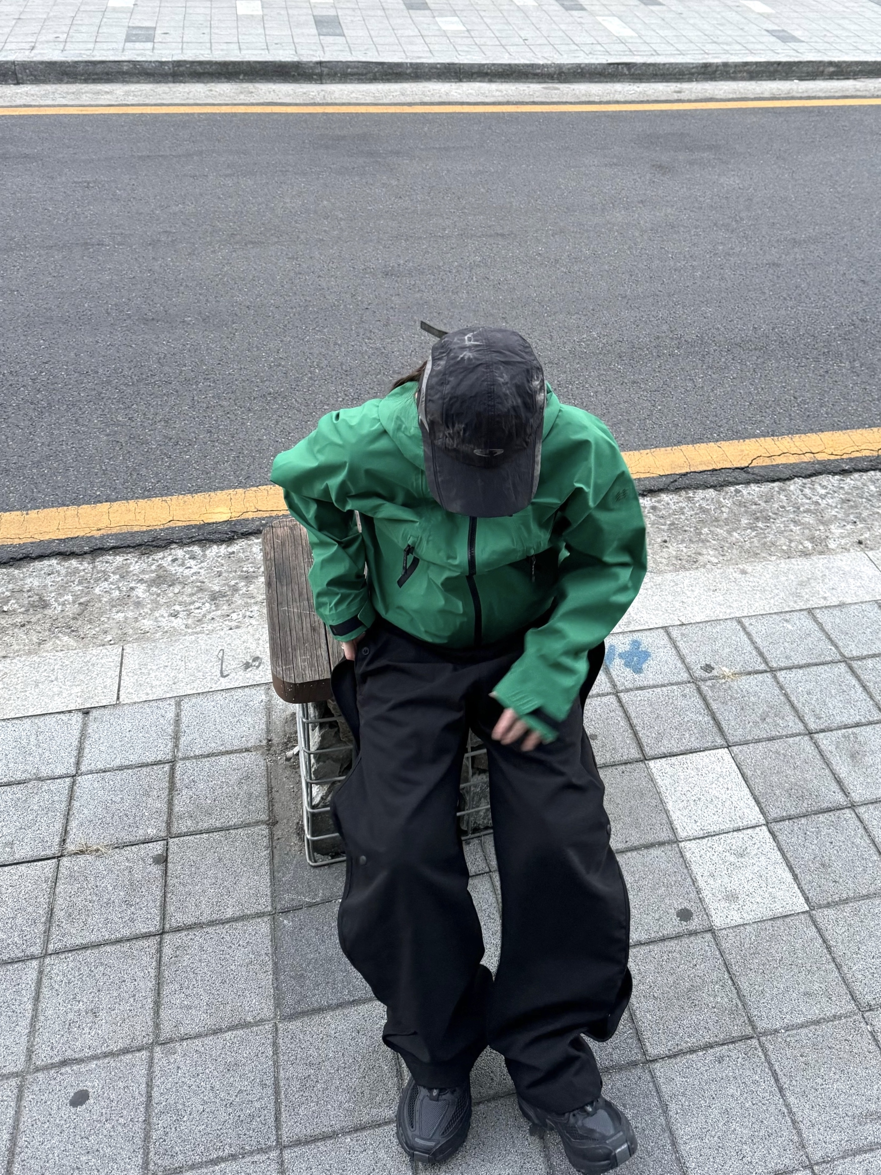 Sansan Gear Wave Pants Black - 22FW, Salomon ACS Pro ADV Triple Black 착용 스타일 - 3