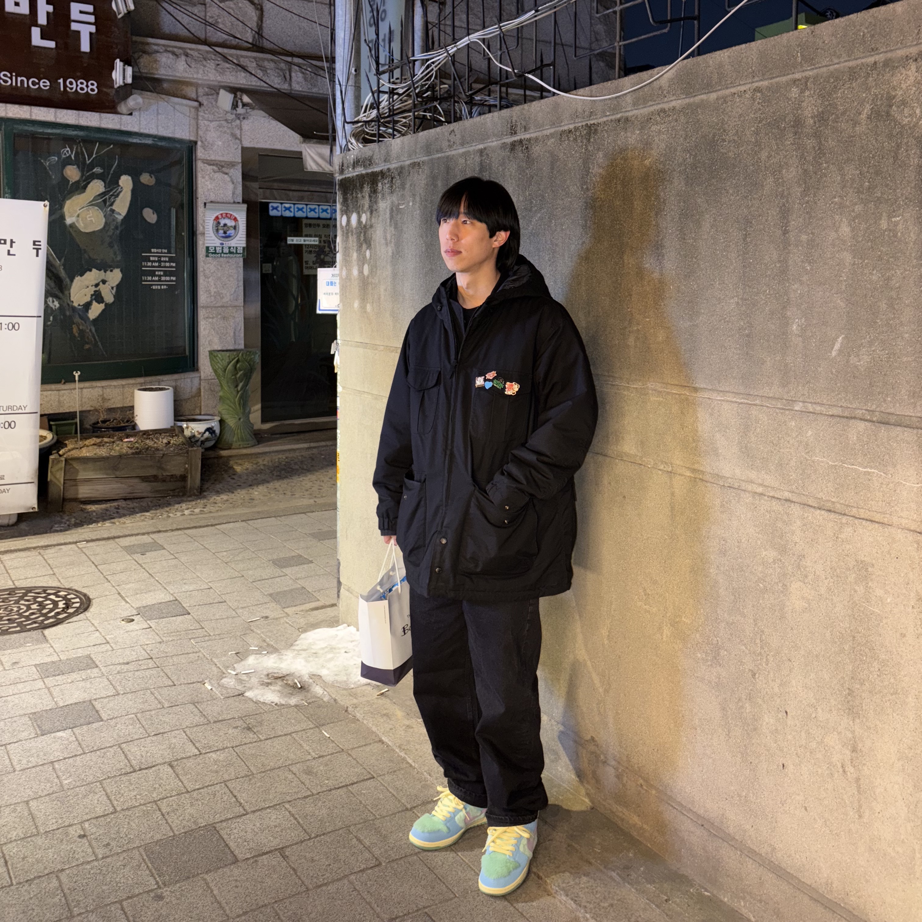 Nike x Verdy SB Dunk Low Pro Blue Gaze and Enamel Green 착용 스타일 - 2